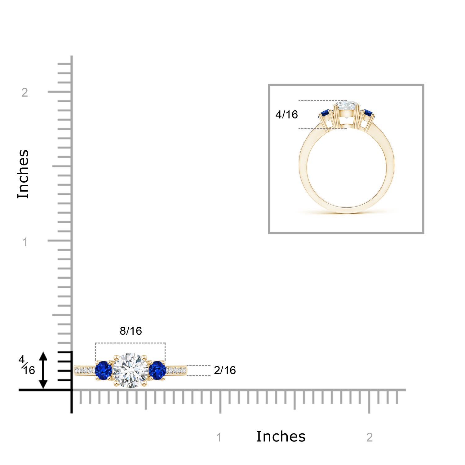 G, VS2 / 1.18 CT / 14 KT Yellow Gold