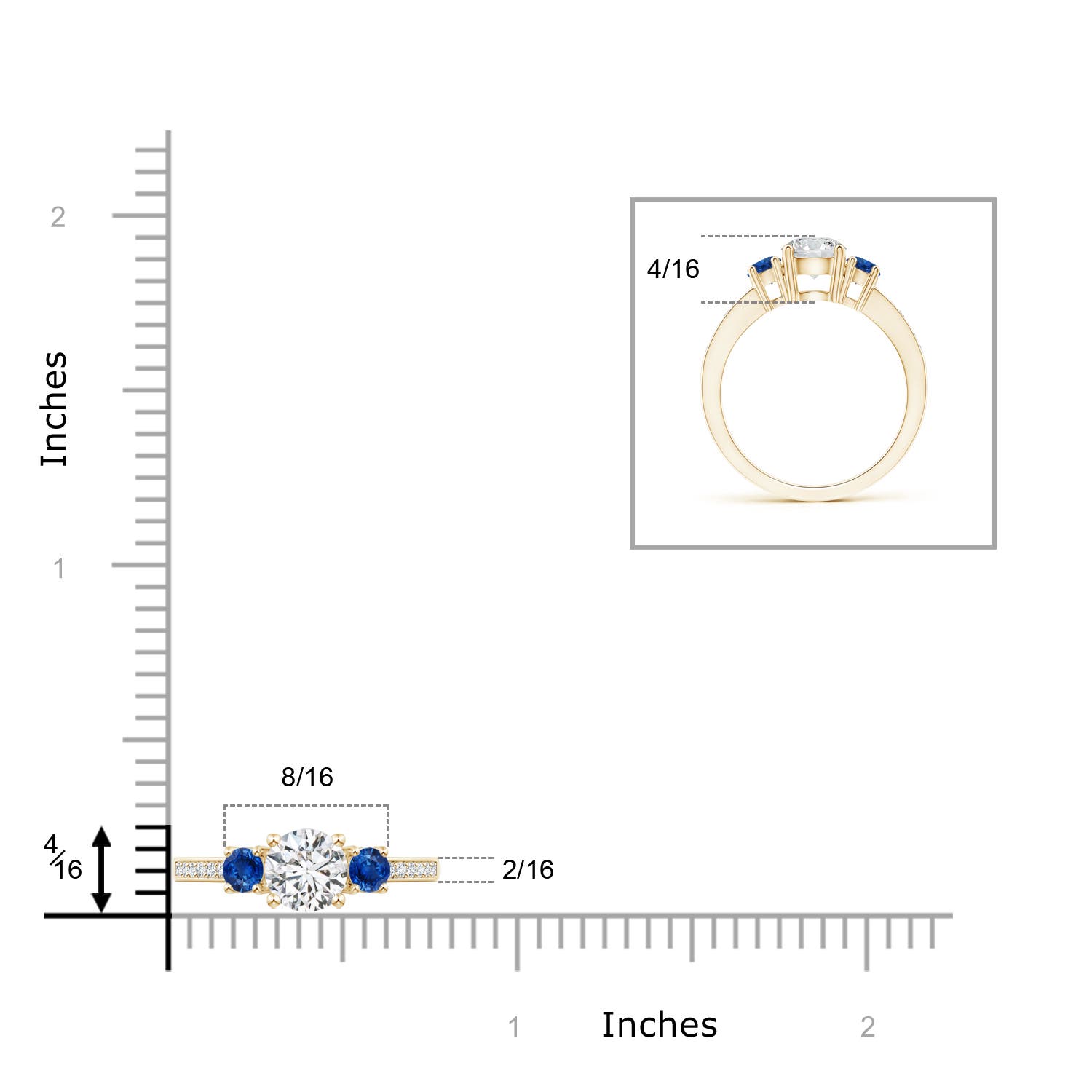 H, SI2 / 1.18 CT / 14 KT Yellow Gold