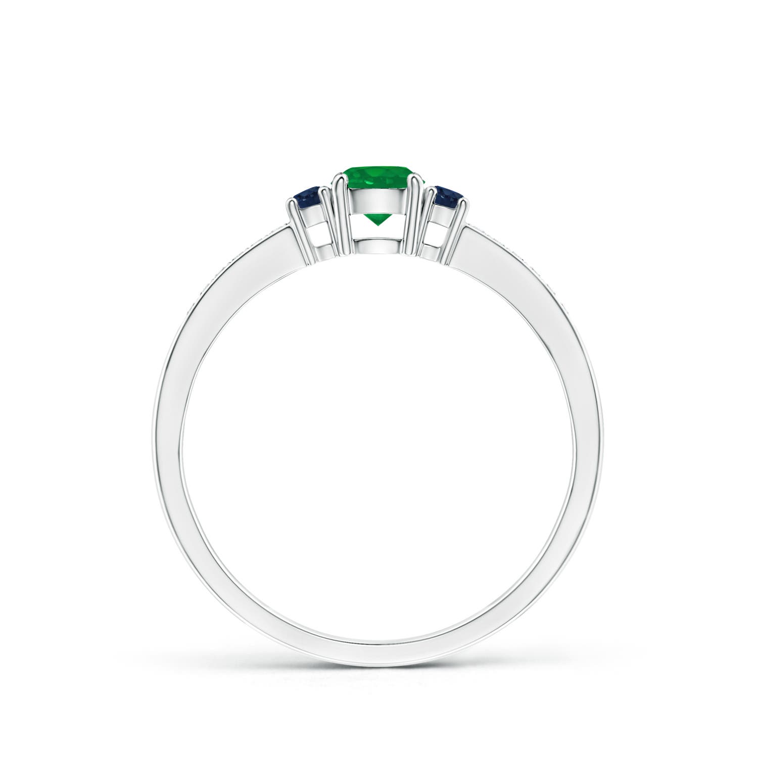 AA - Emerald / 0.4 CT / 14 KT White Gold