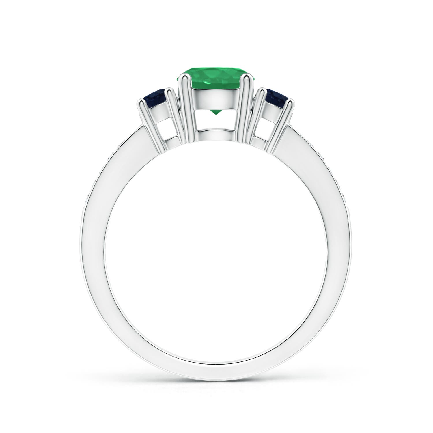 A - Emerald / 1.13 CT / 14 KT White Gold