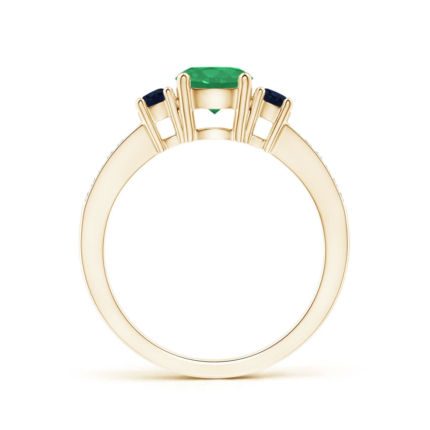 A - Emerald / 1.13 CT / 14 KT Yellow Gold