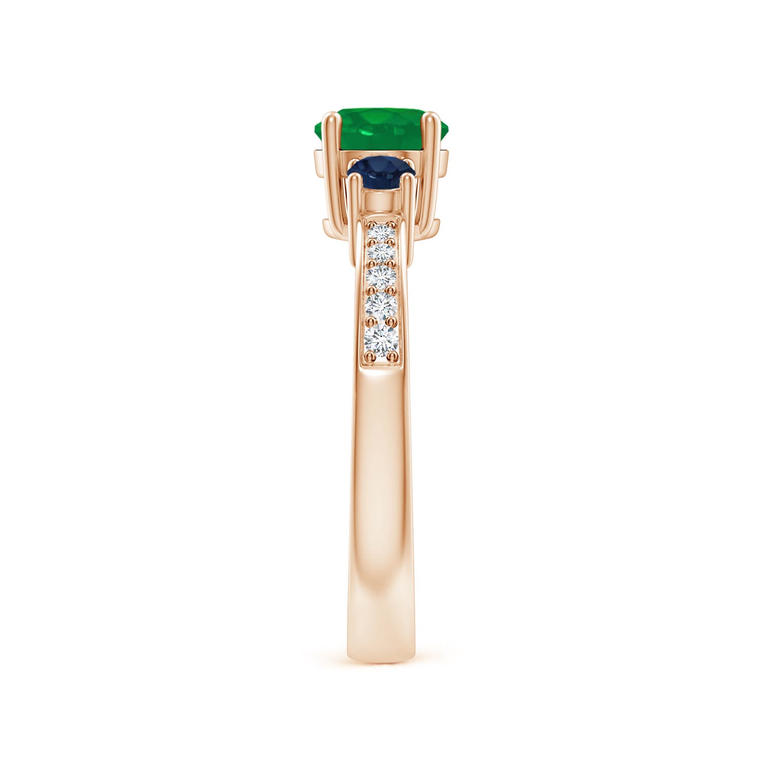 AA - Emerald / 1.13 CT / 14 KT Rose Gold