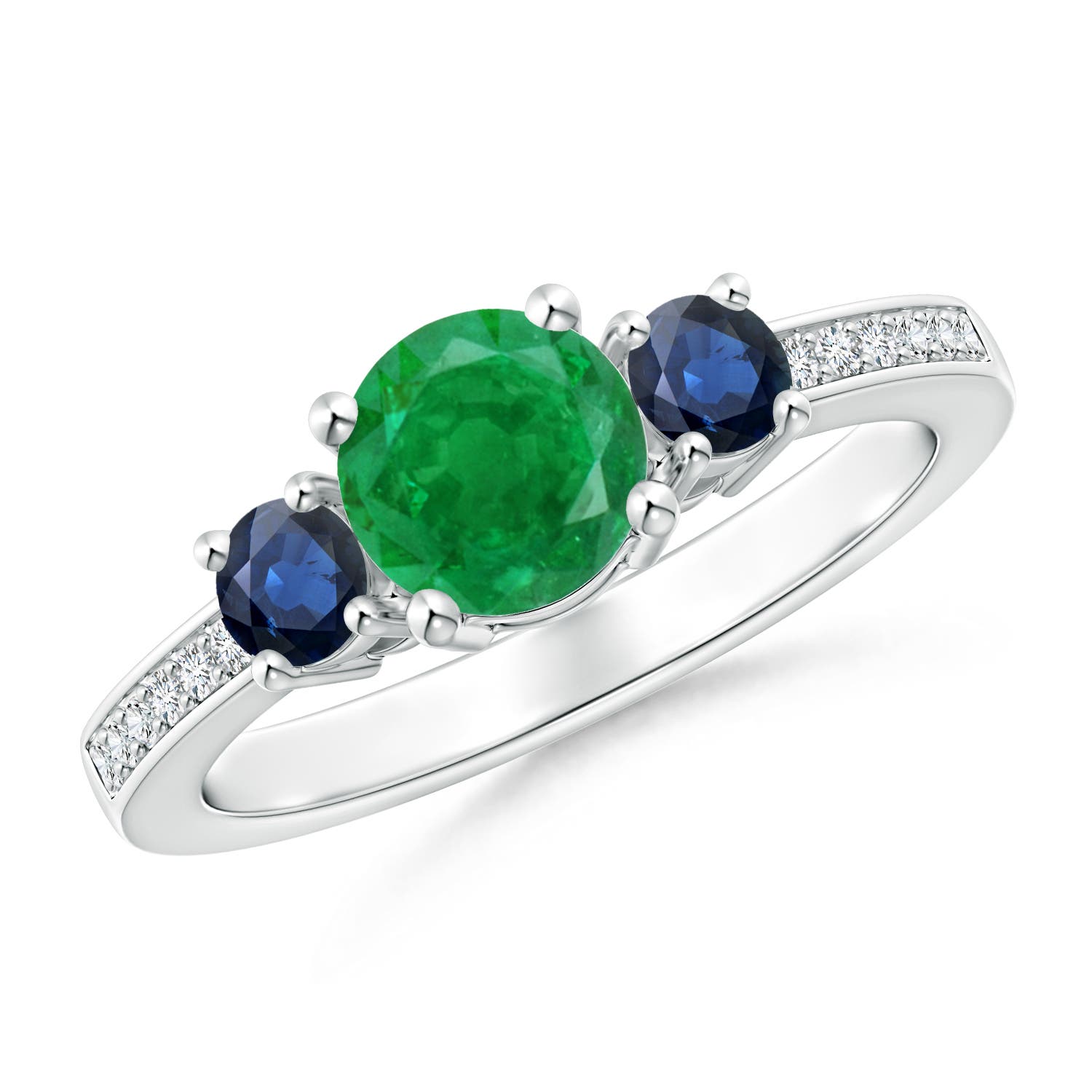 AA - Emerald / 1.13 CT / 14 KT White Gold