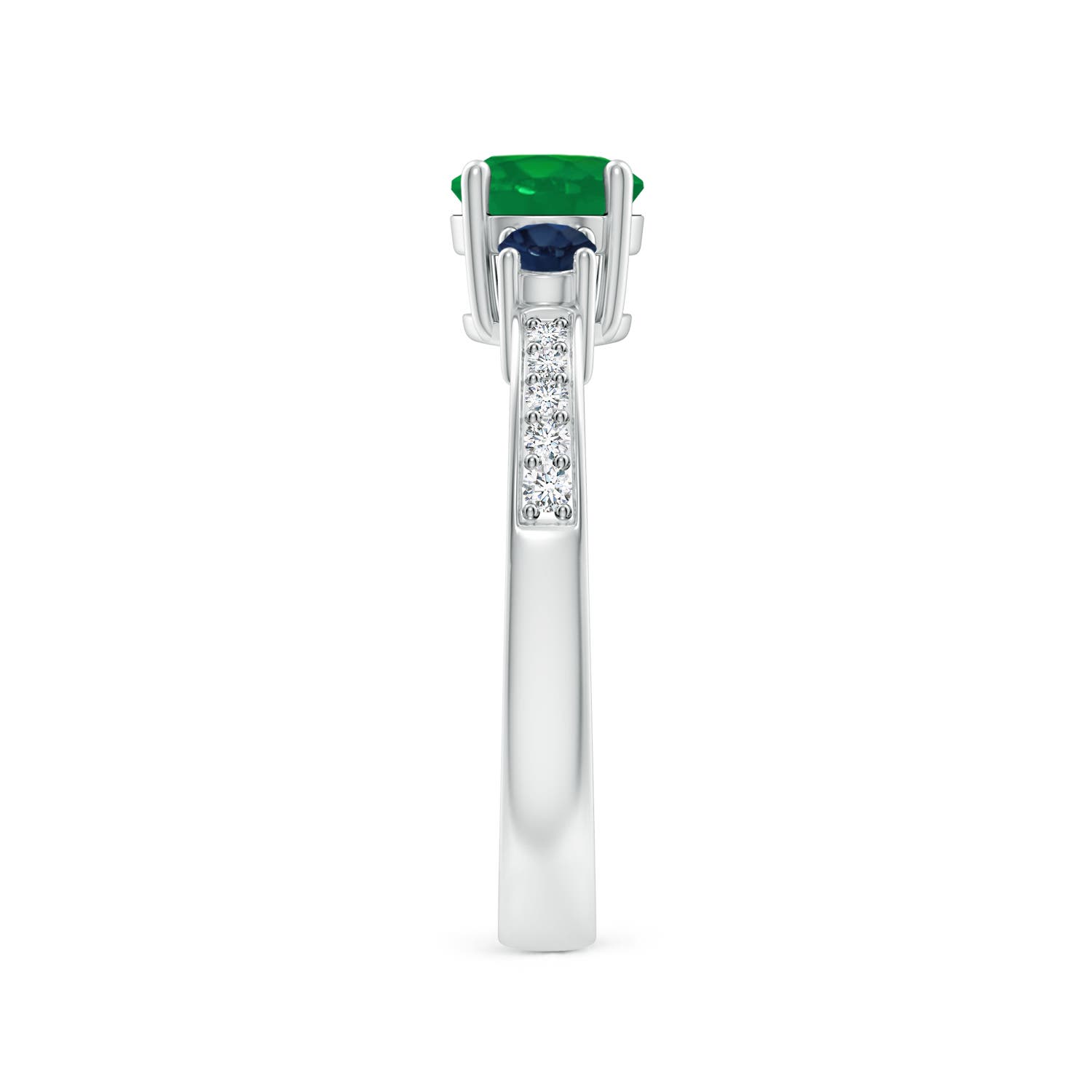 AA - Emerald / 1.13 CT / 14 KT White Gold