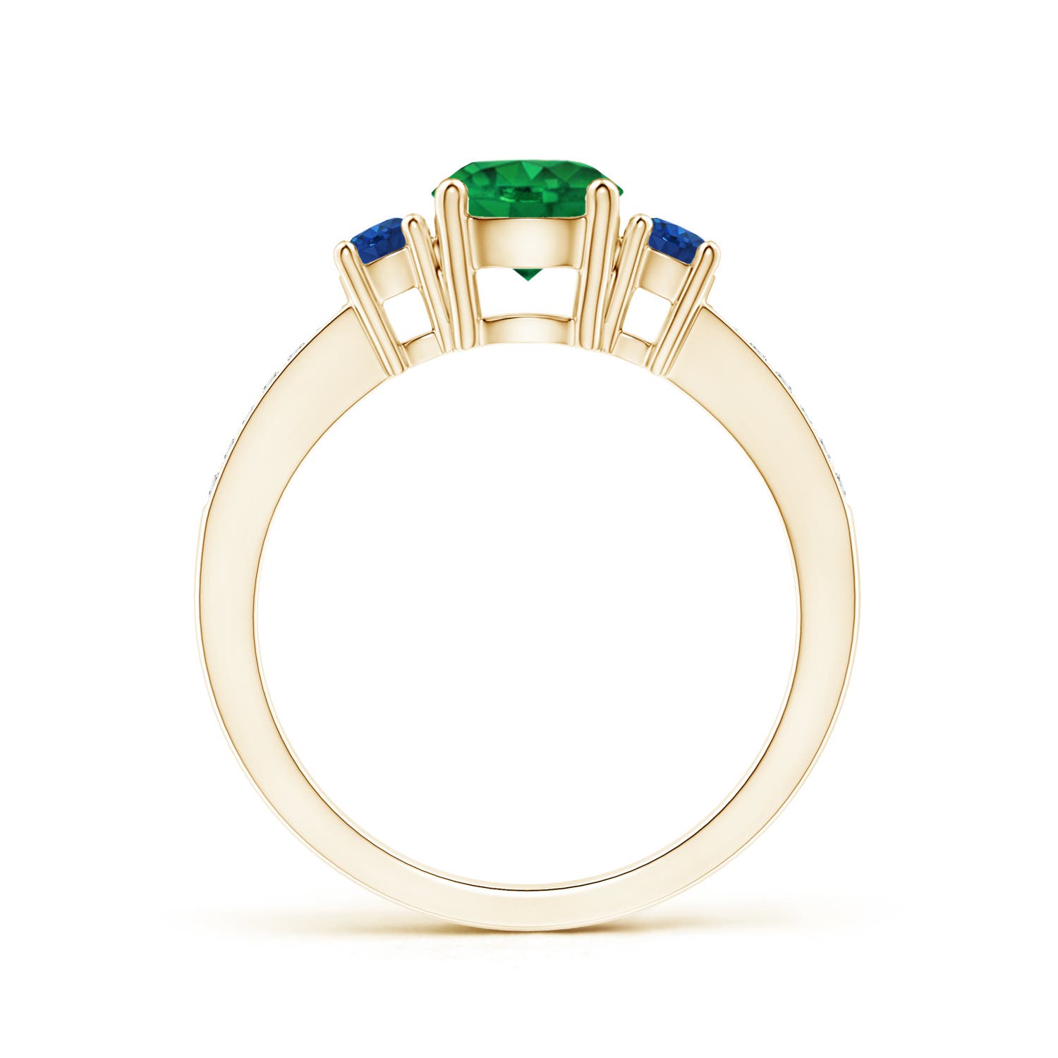 AAA - Emerald / 1.13 CT / 14 KT Yellow Gold