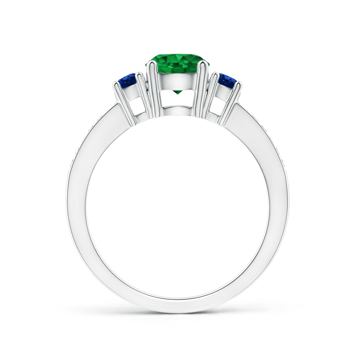 AAAA - Emerald / 1.13 CT / 14 KT White Gold