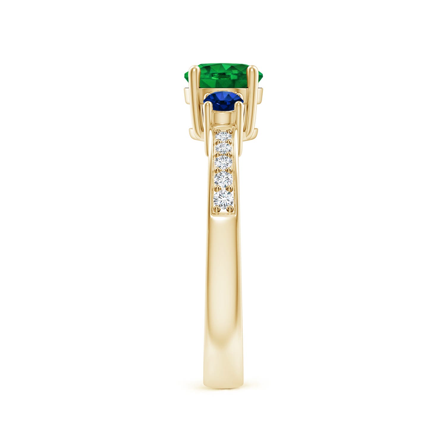 AAAA - Emerald / 1.13 CT / 14 KT Yellow Gold