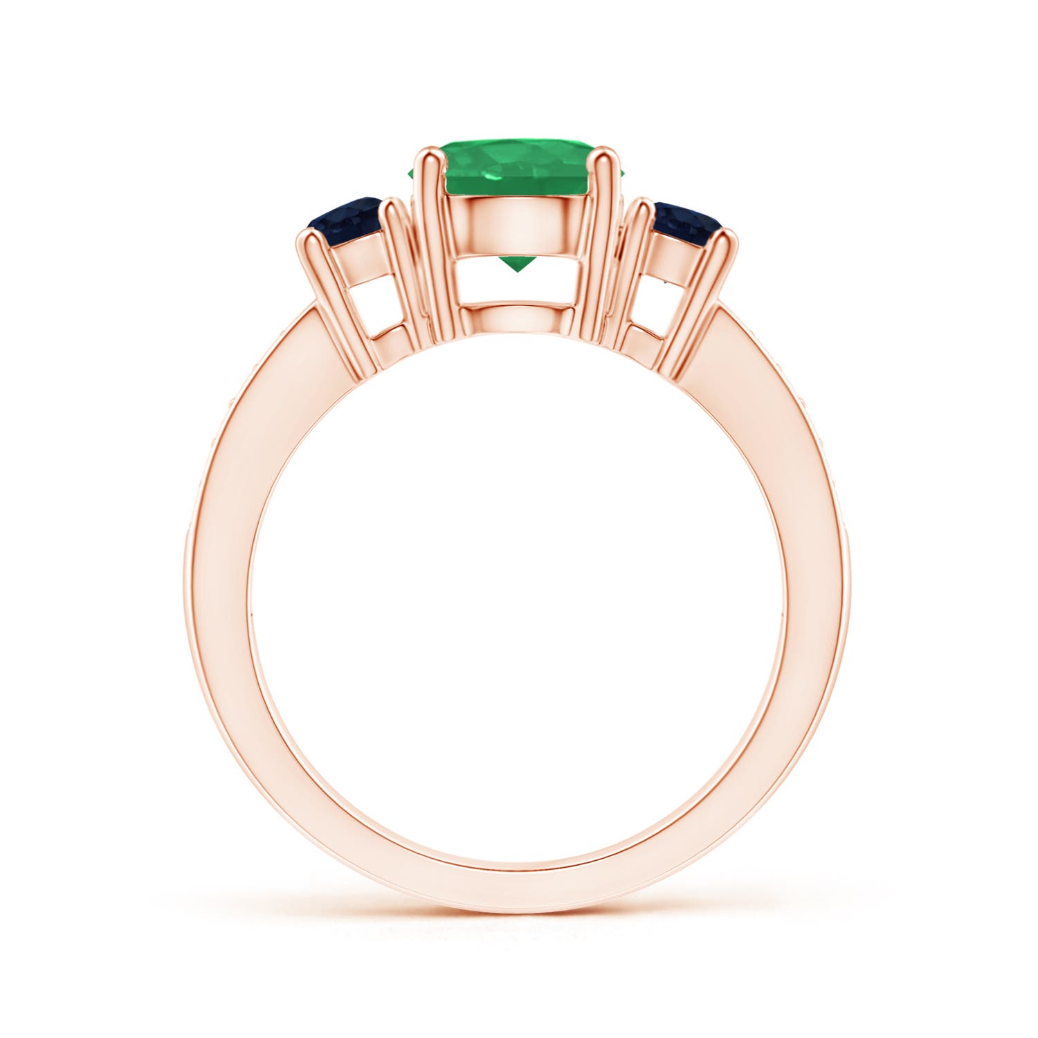 A - Emerald / 1.76 CT / 14 KT Rose Gold