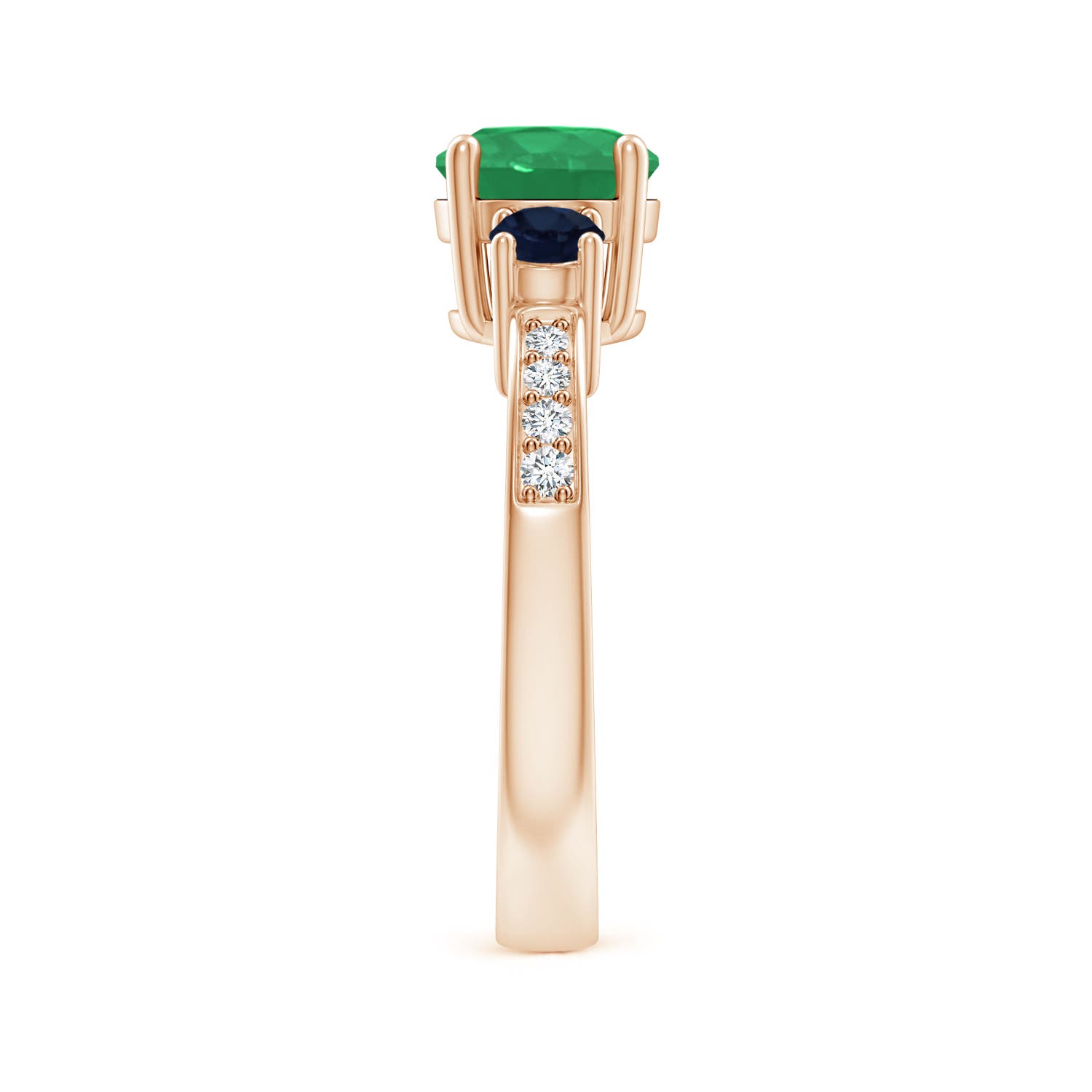 A - Emerald / 1.76 CT / 14 KT Rose Gold