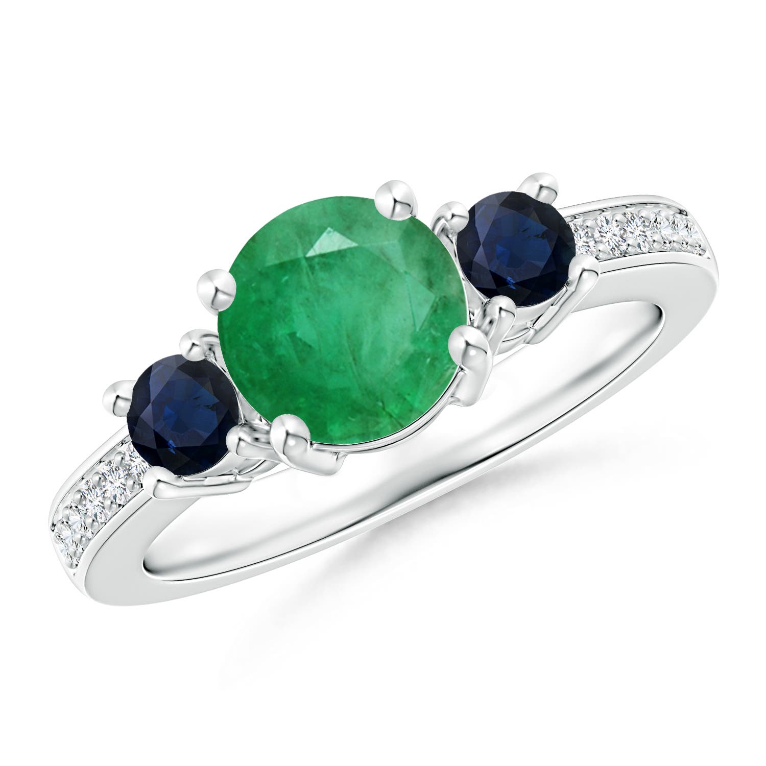 A - Emerald / 1.76 CT / 14 KT White Gold