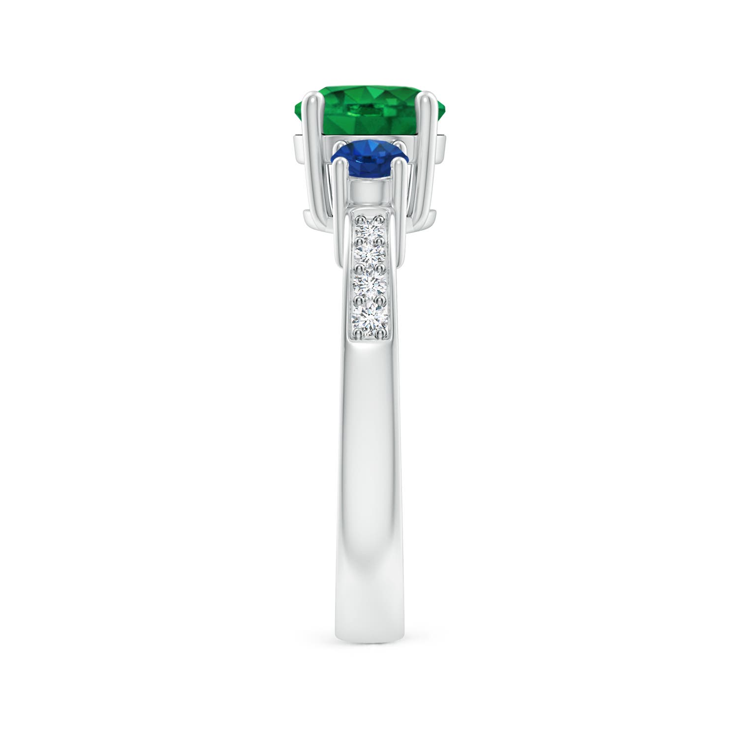 AAA - Emerald / 1.76 CT / 14 KT White Gold