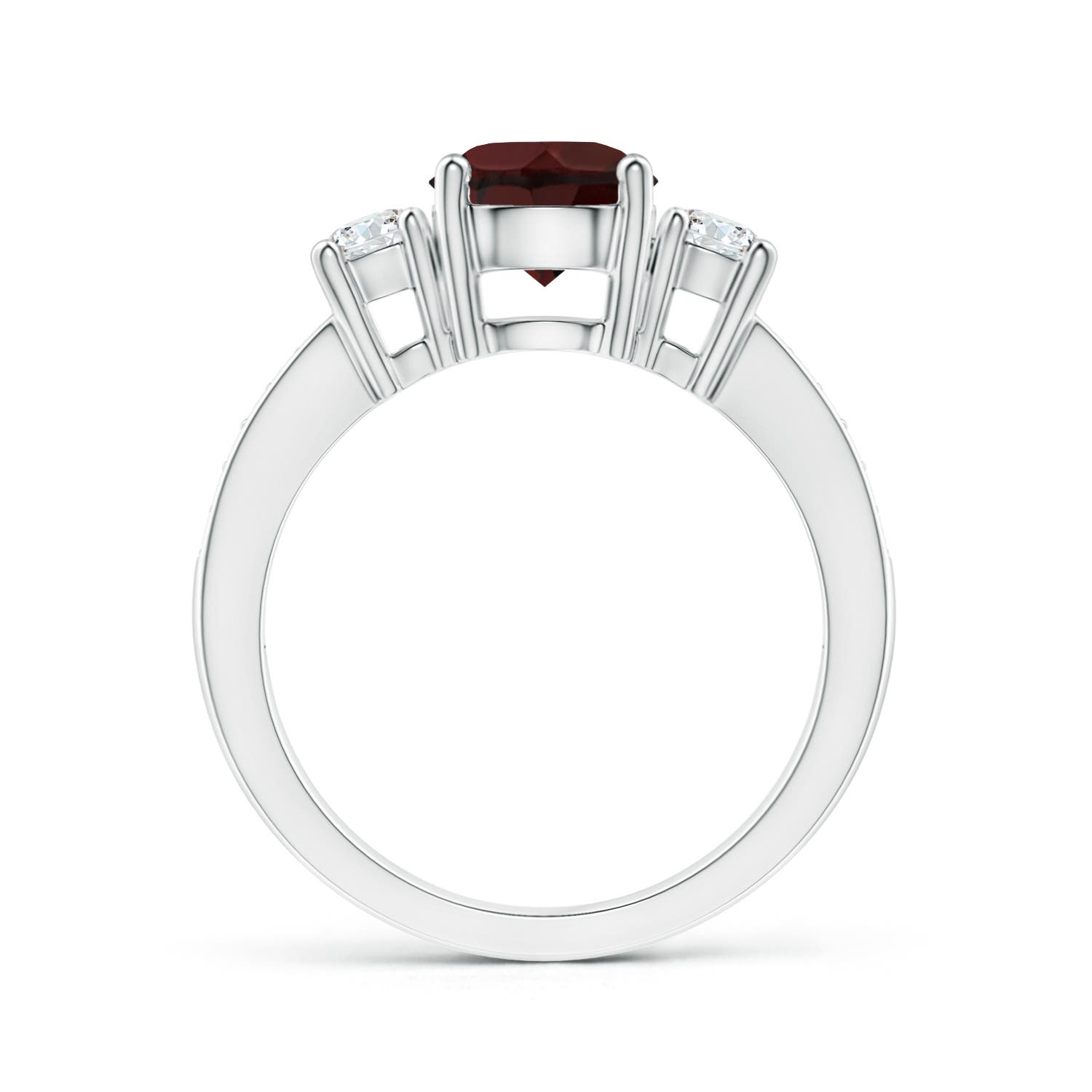 A - Garnet / 1.94 CT / 14 KT White Gold