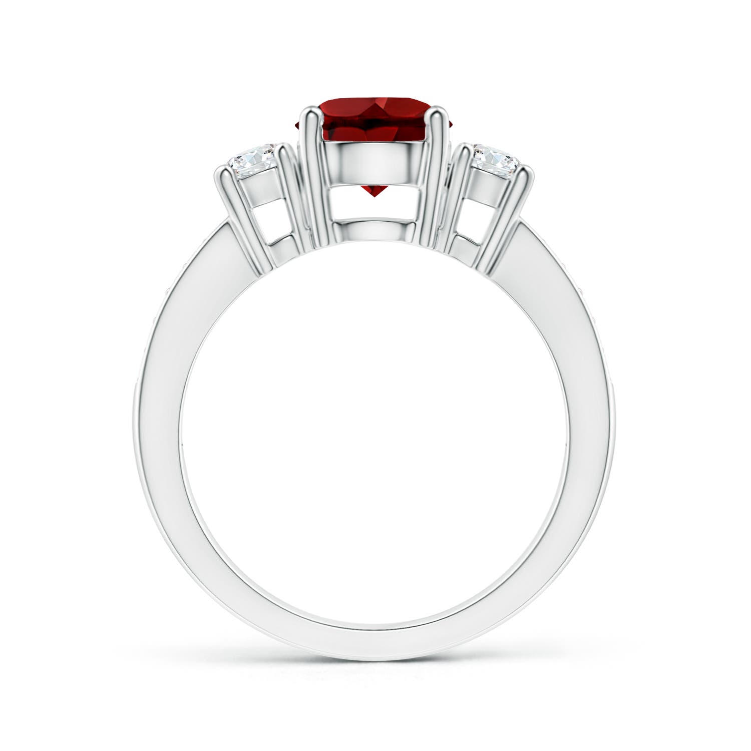 AAAA - Garnet / 1.94 CT / 14 KT White Gold