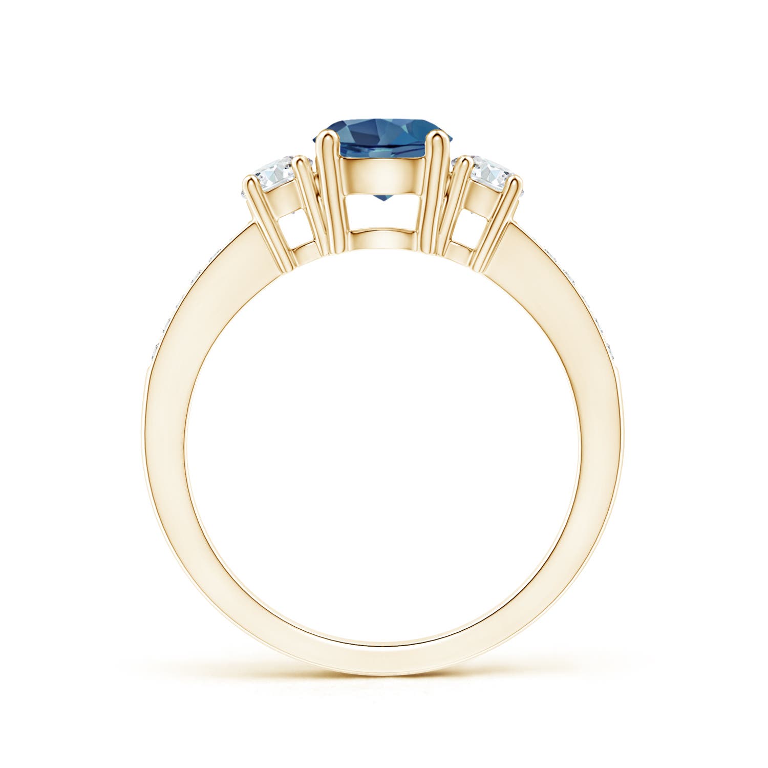 A - London Blue Topaz / 1.26 CT / 14 KT Yellow Gold