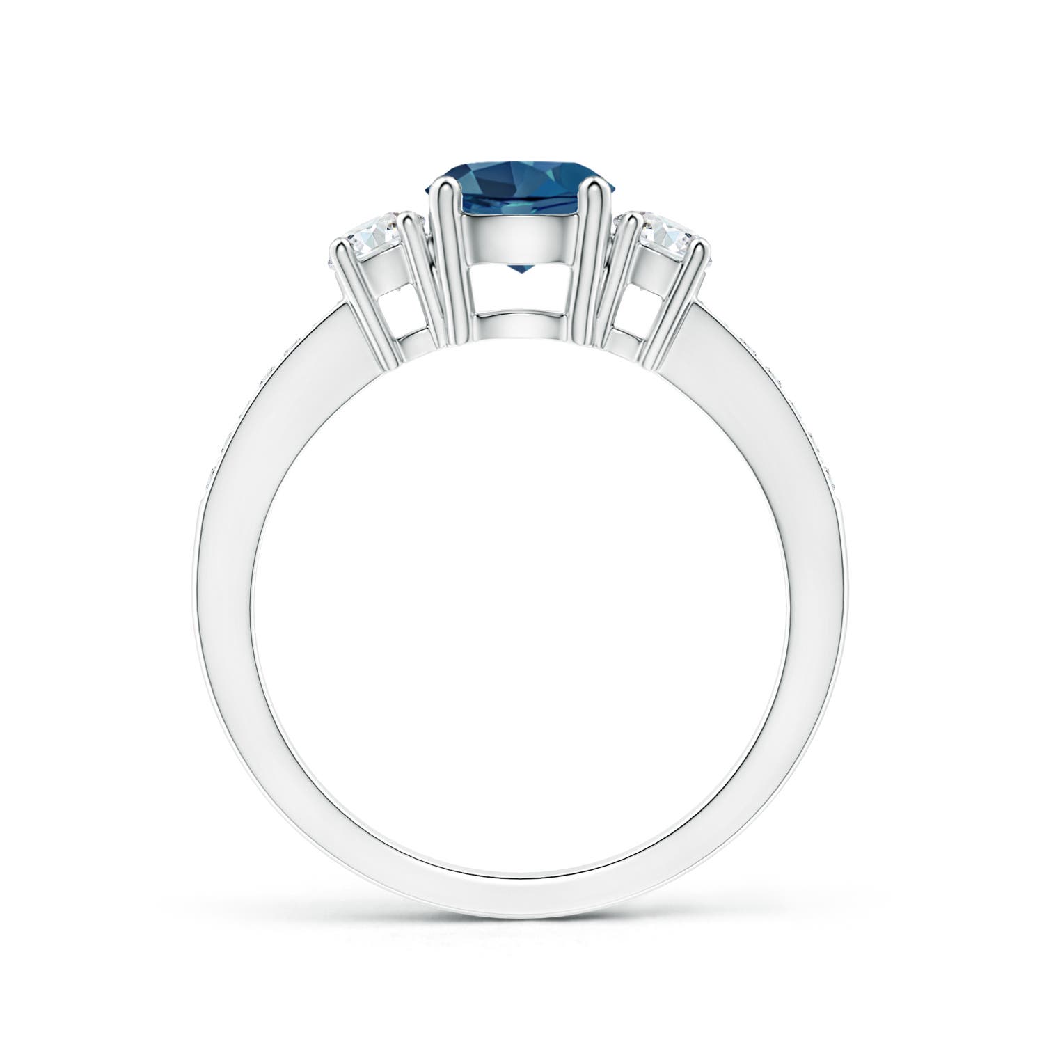 AA - London Blue Topaz / 1.26 CT / 14 KT White Gold