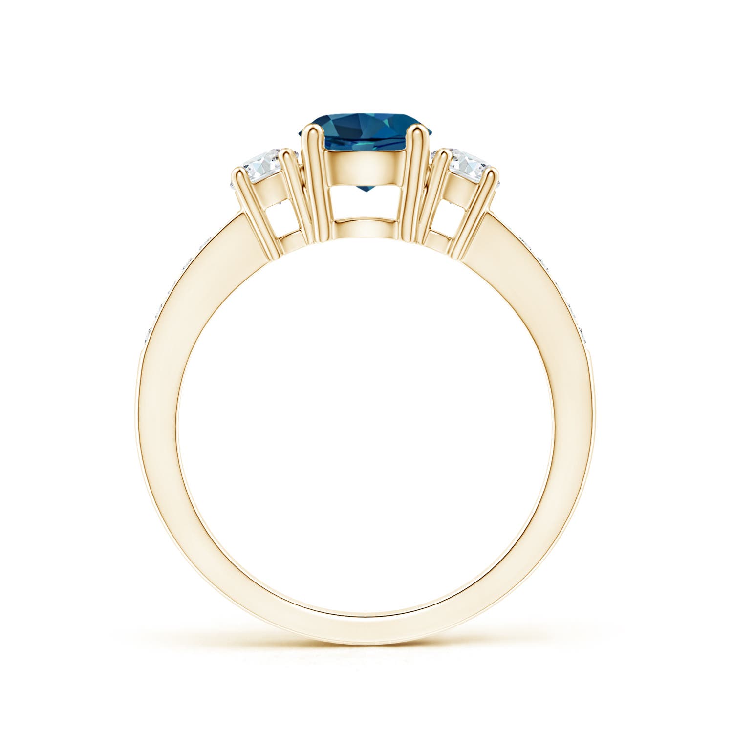 AAA - London Blue Topaz / 1.26 CT / 14 KT Yellow Gold