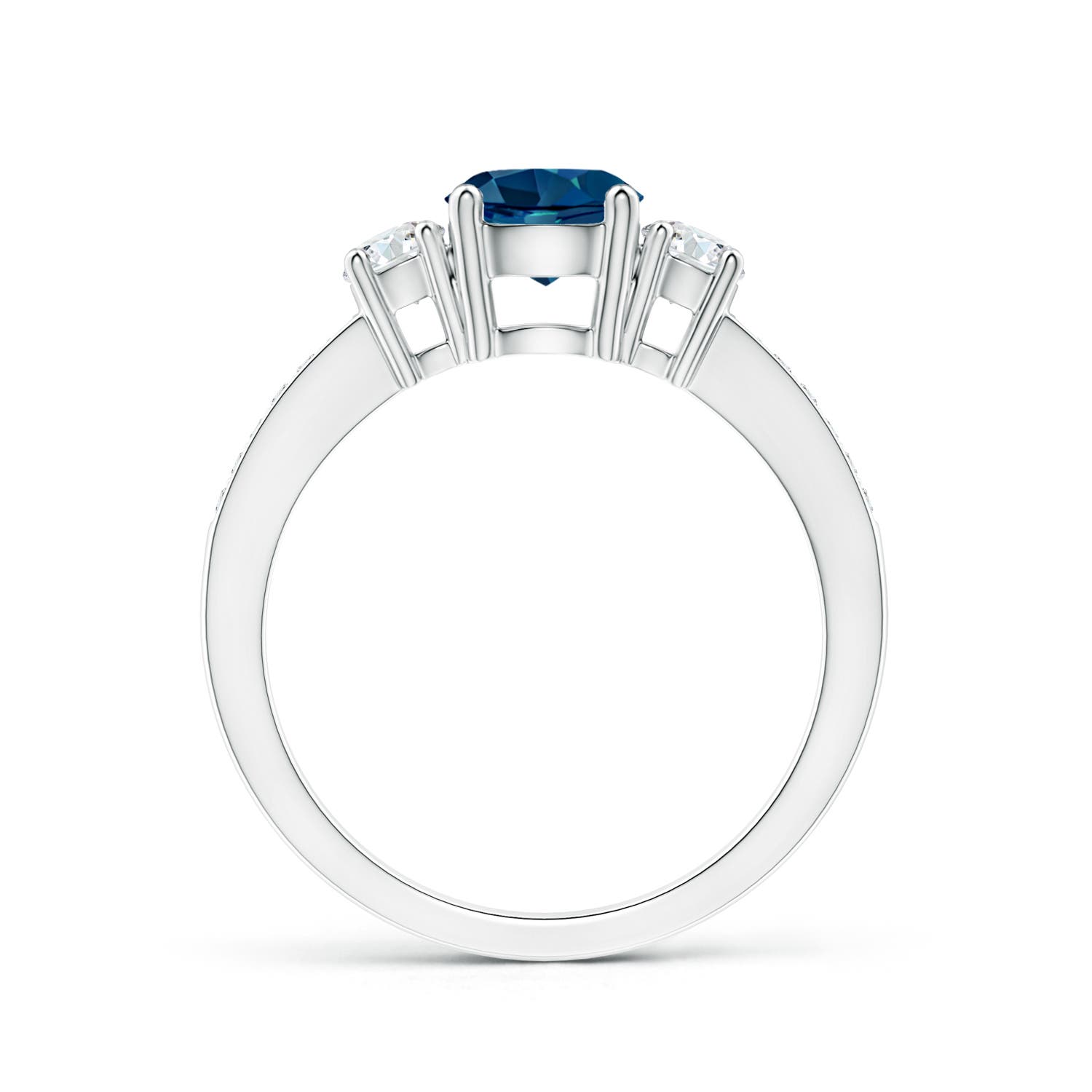 AAAA - London Blue Topaz / 1.26 CT / 14 KT White Gold