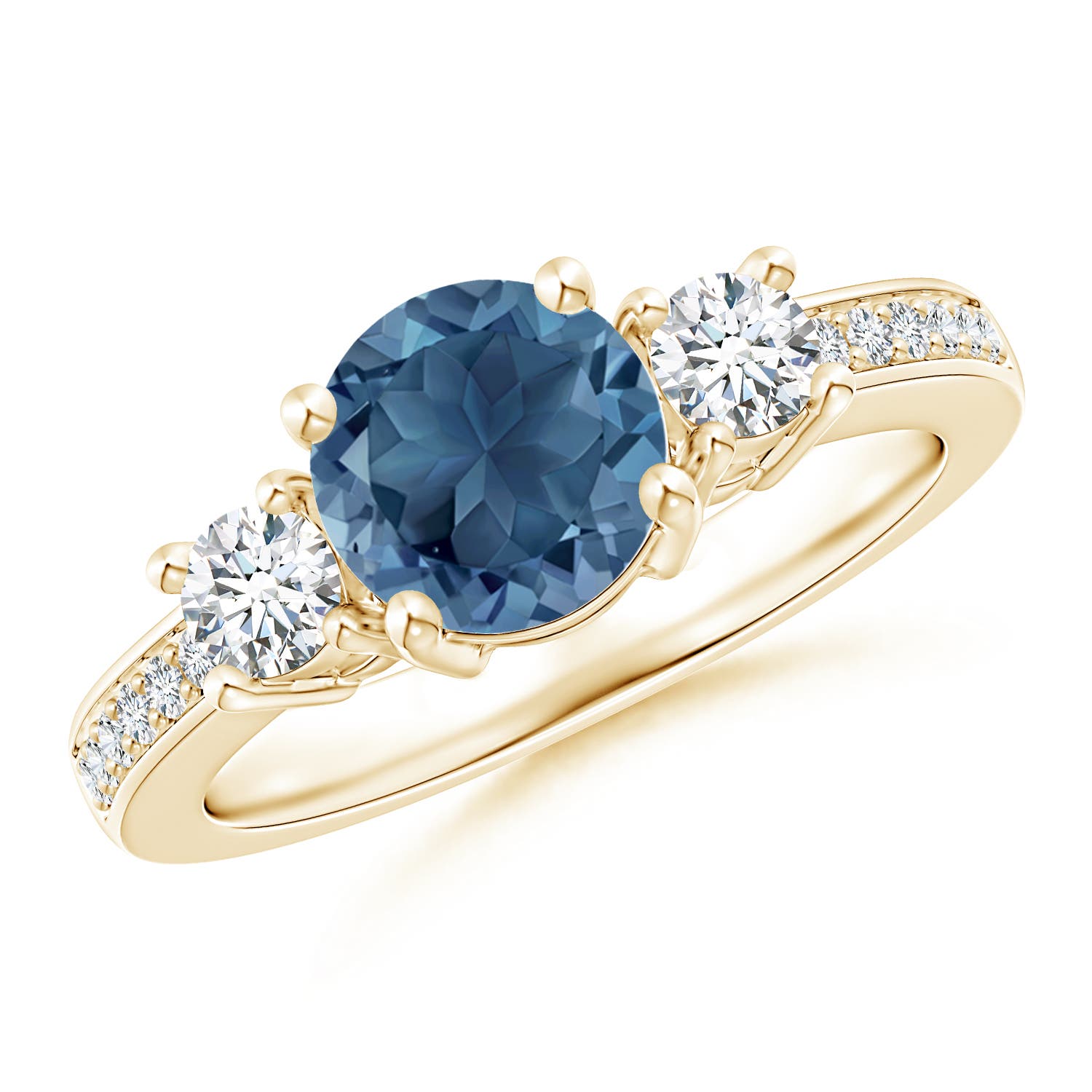 A - London Blue Topaz / 1.99 CT / 14 KT Yellow Gold