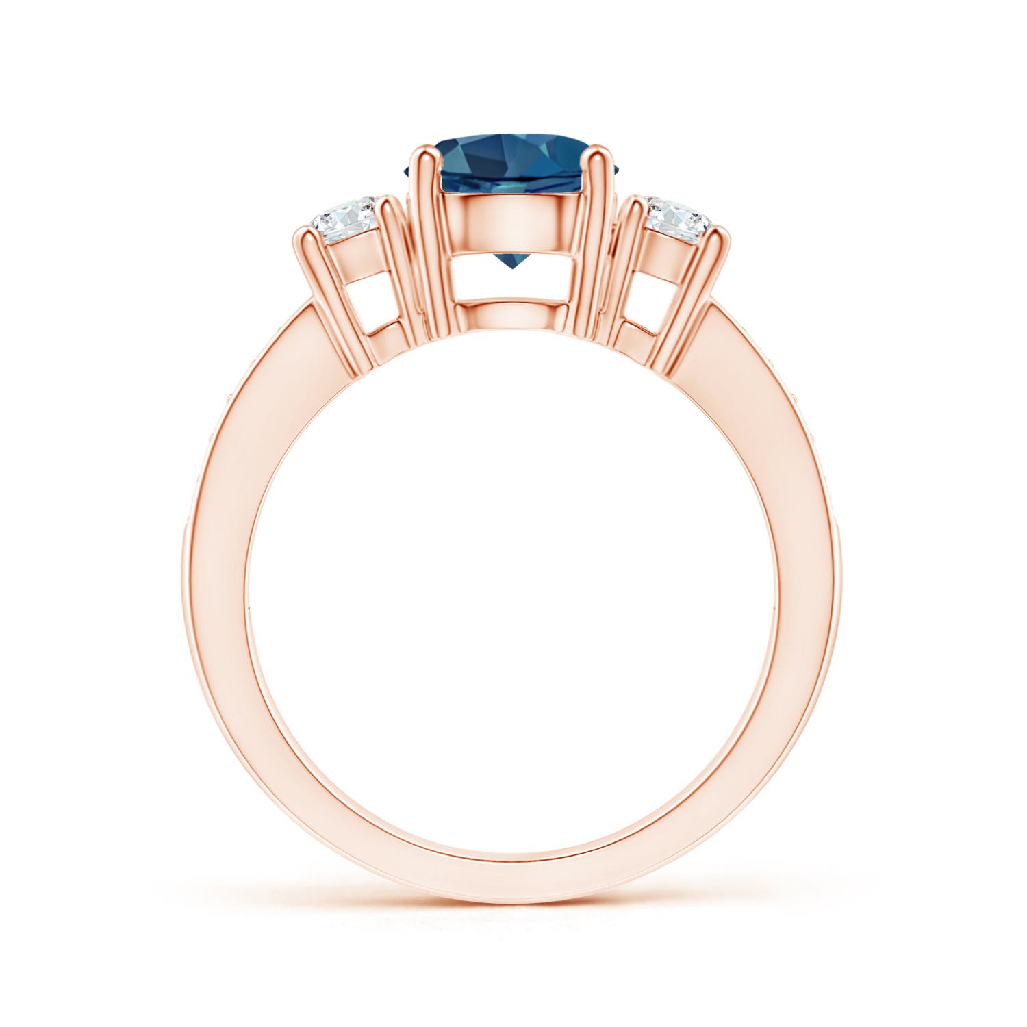 AA - London Blue Topaz / 1.99 CT / 14 KT Rose Gold