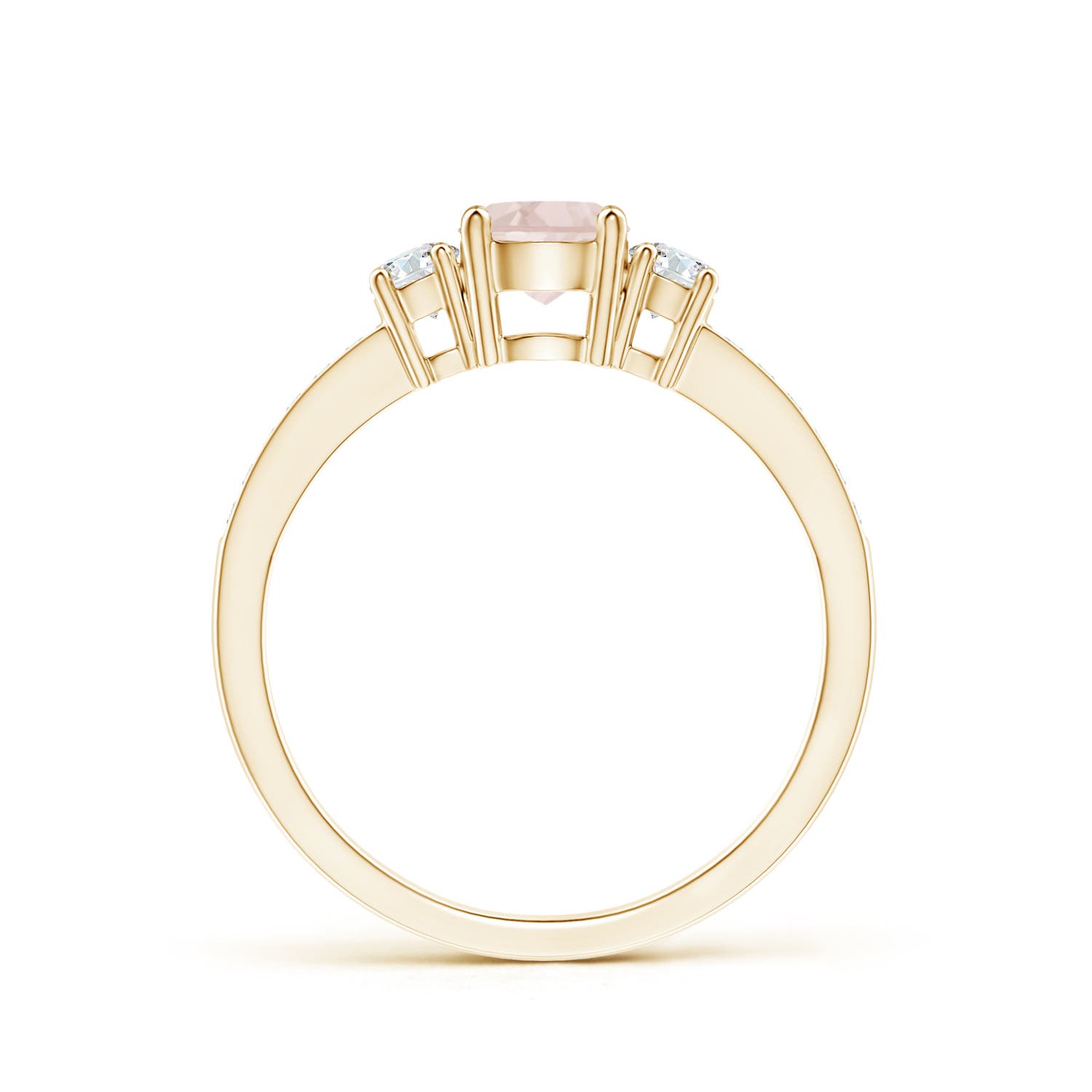 A - Morganite / 0.63 CT / 14 KT Yellow Gold