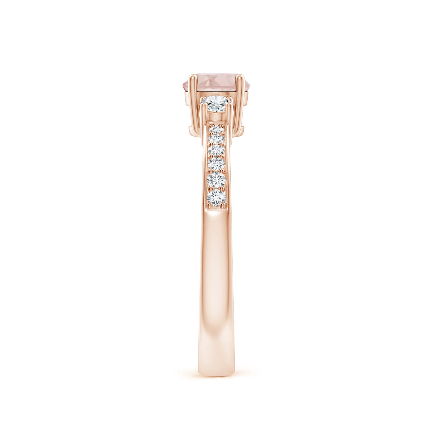 AA - Morganite / 0.63 CT / 14 KT Rose Gold