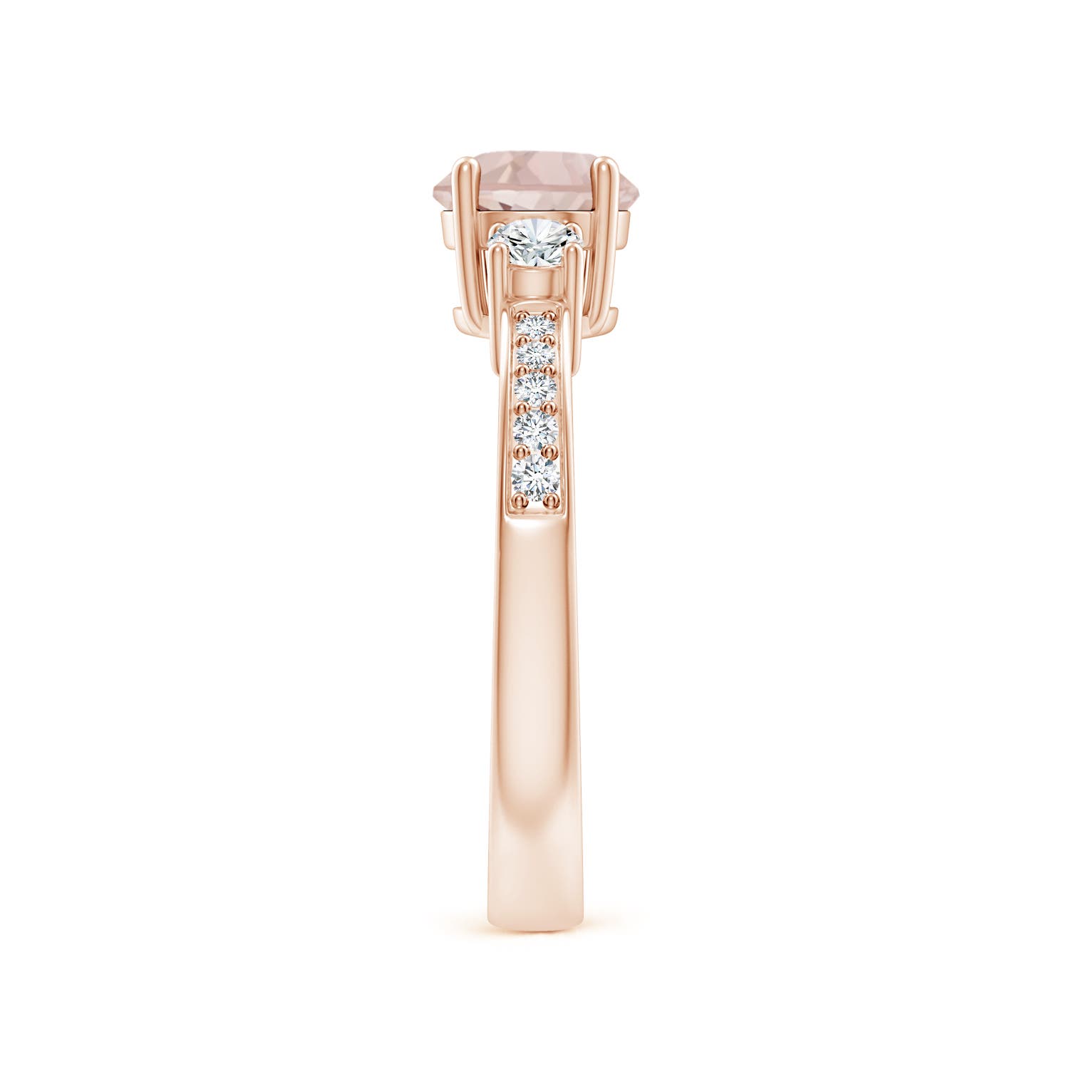 A - Morganite / 1.01 CT / 14 KT Rose Gold