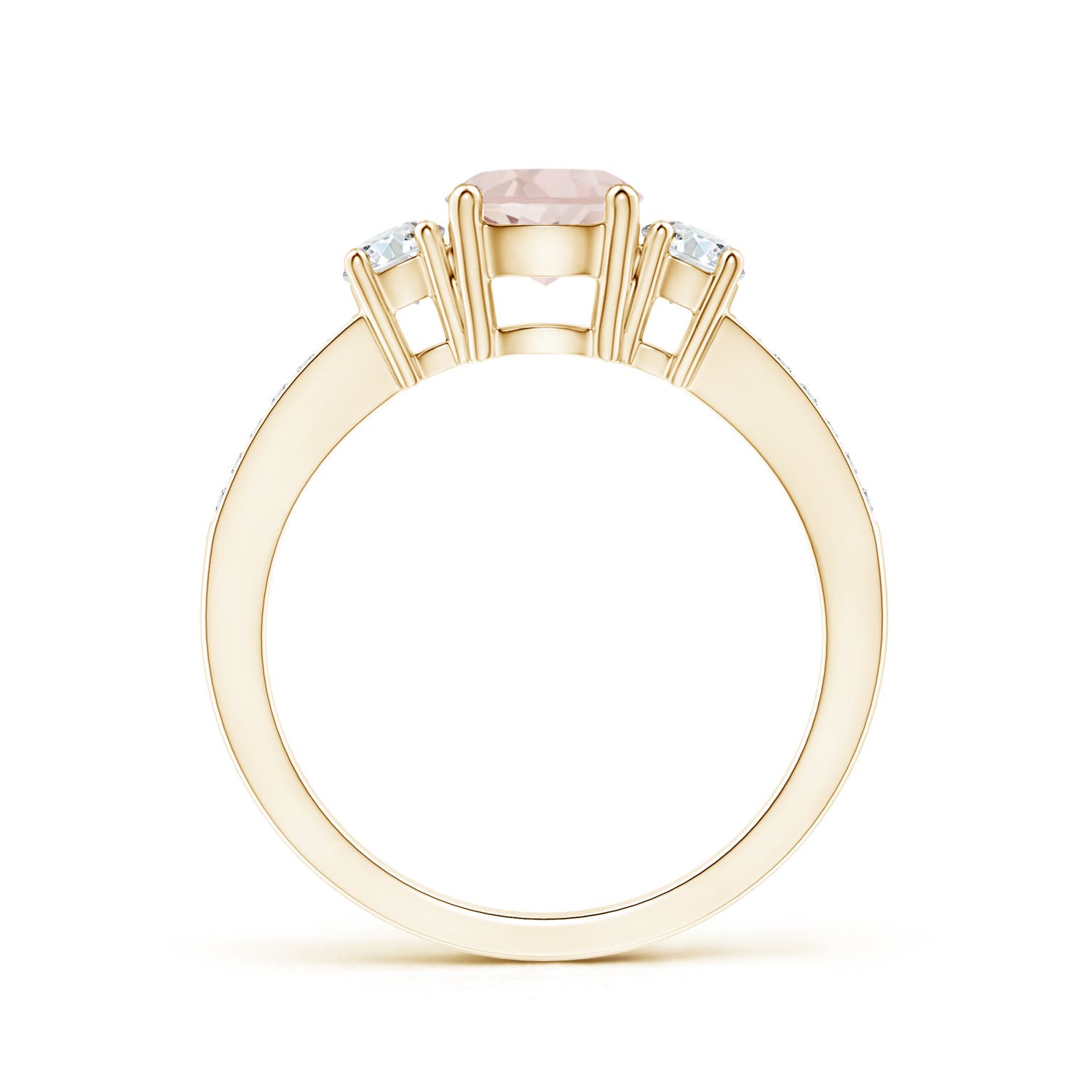 A - Morganite / 1.01 CT / 14 KT Yellow Gold