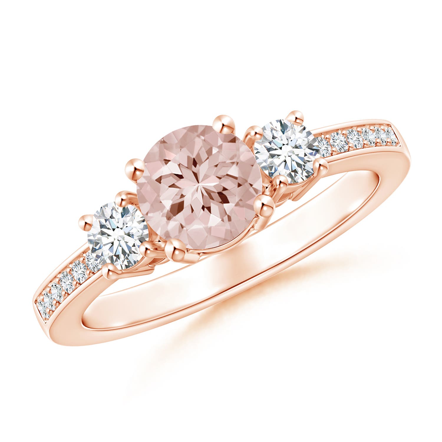 AA - Morganite / 1.01 CT / 14 KT Rose Gold