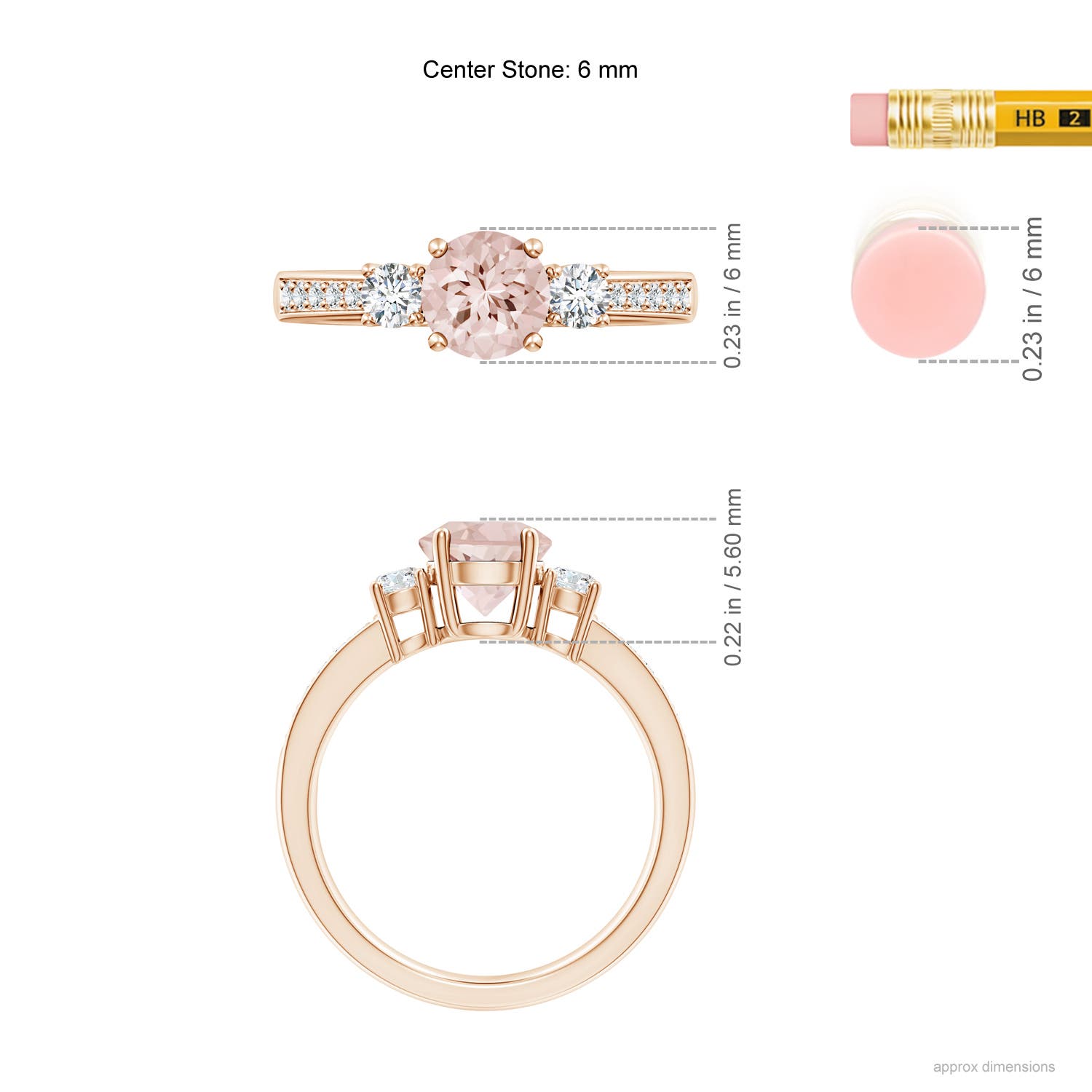 AA - Morganite / 1.01 CT / 14 KT Rose Gold