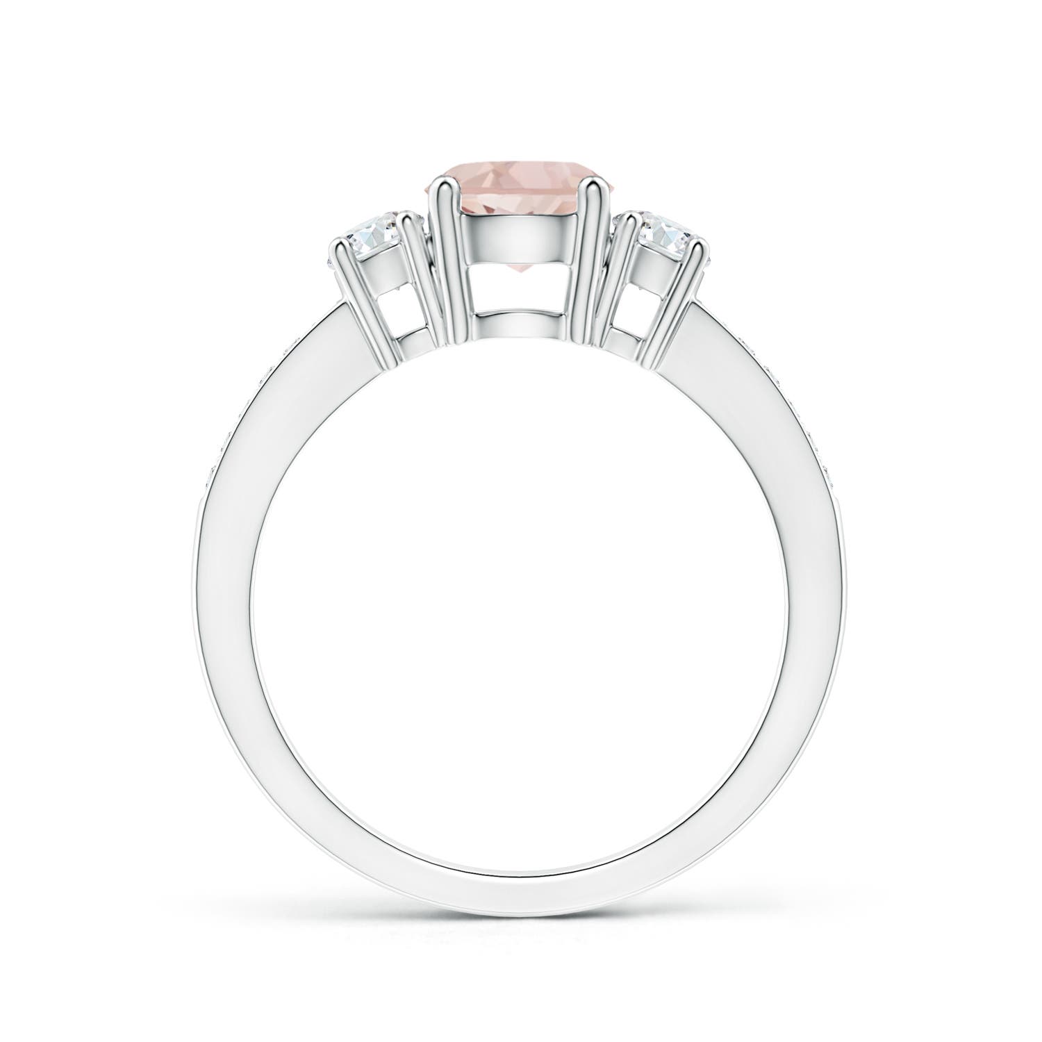 AA - Morganite / 1.01 CT / 14 KT White Gold