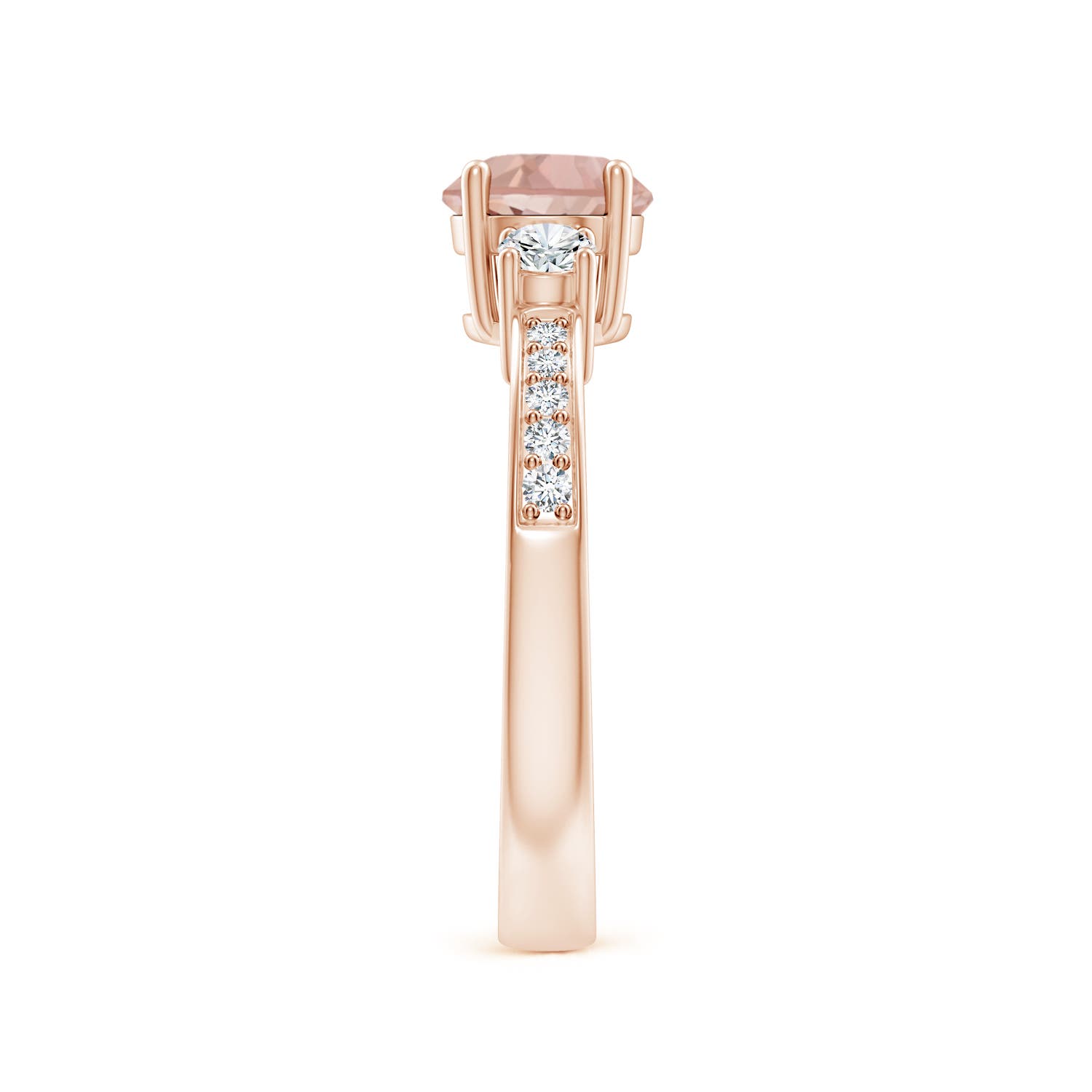 AAA - Morganite / 1.01 CT / 14 KT Rose Gold