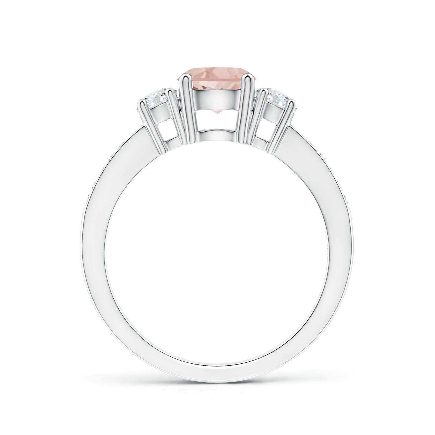 AAA - Morganite / 1.01 CT / 14 KT White Gold