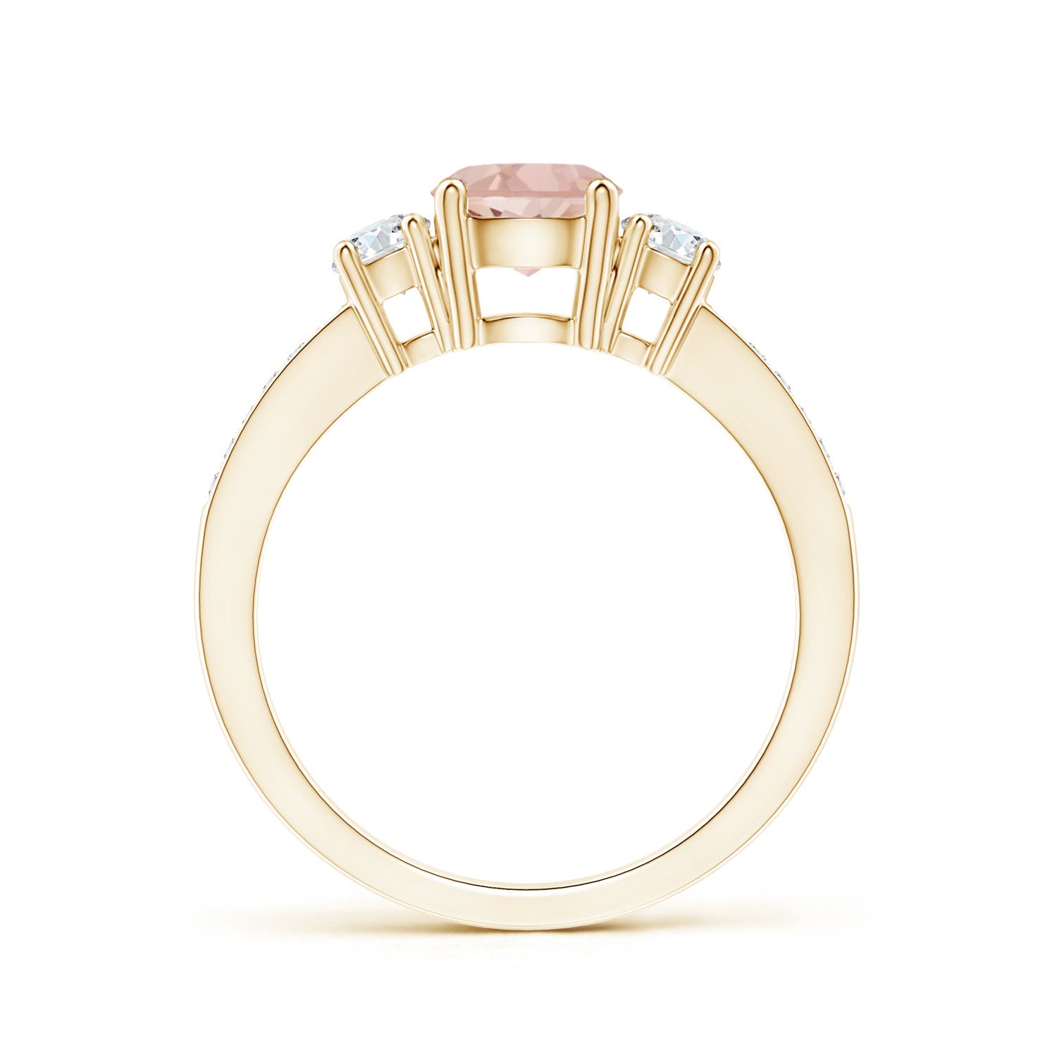 AAAA - Morganite / 1.01 CT / 14 KT Yellow Gold