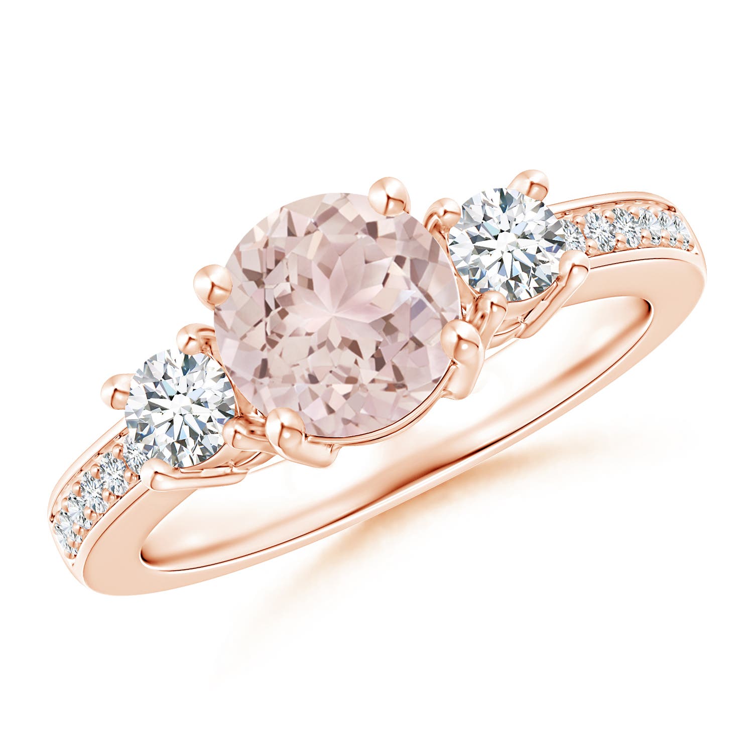 A - Morganite / 1.54 CT / 14 KT Rose Gold