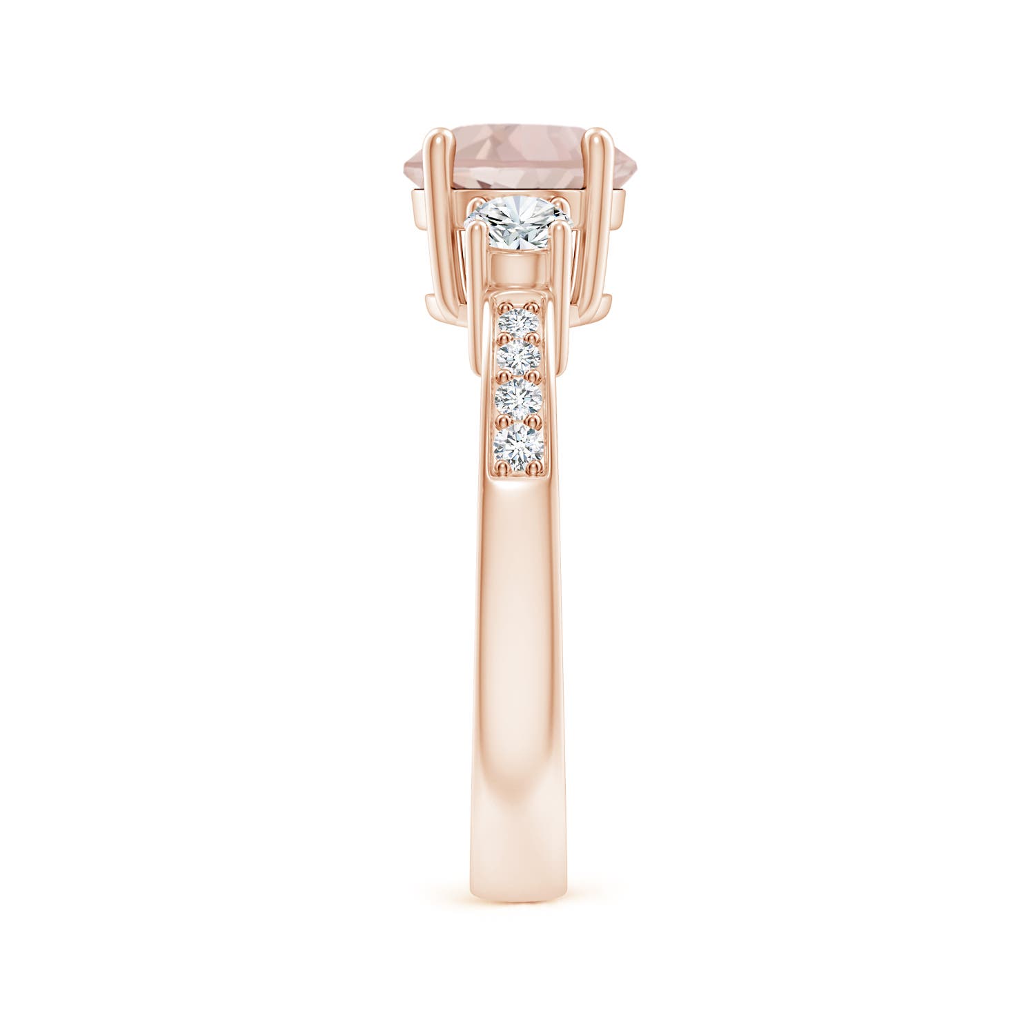 A - Morganite / 1.54 CT / 14 KT Rose Gold