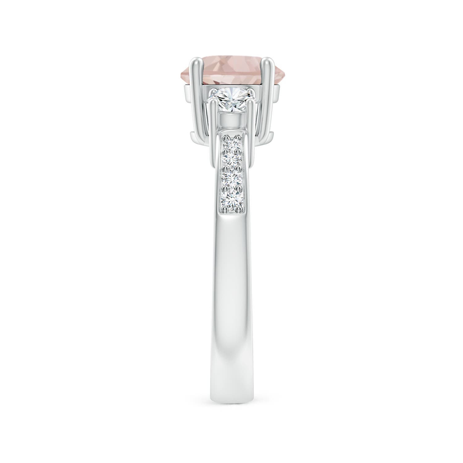 A - Morganite / 1.54 CT / 14 KT White Gold