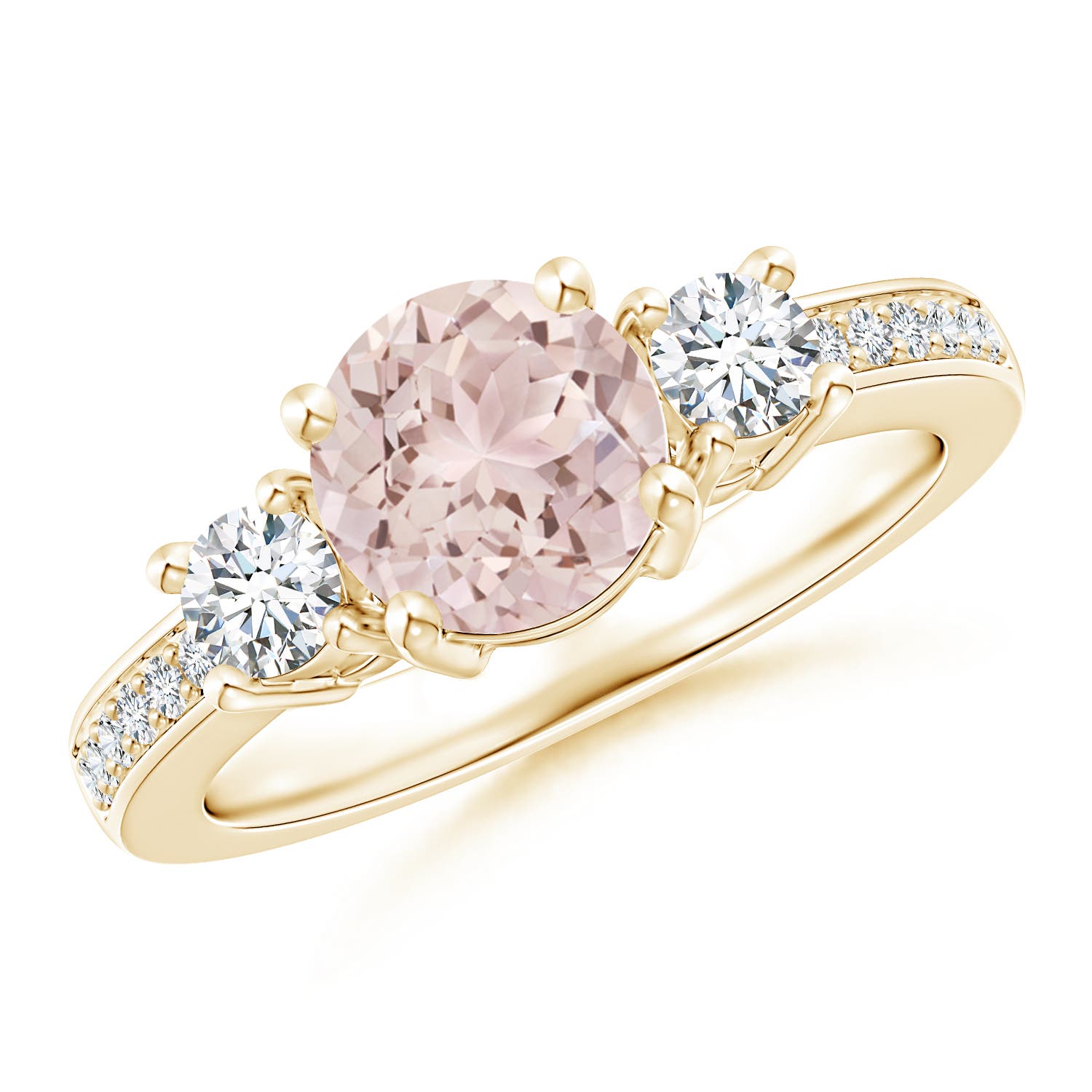 A - Morganite / 1.54 CT / 14 KT Yellow Gold