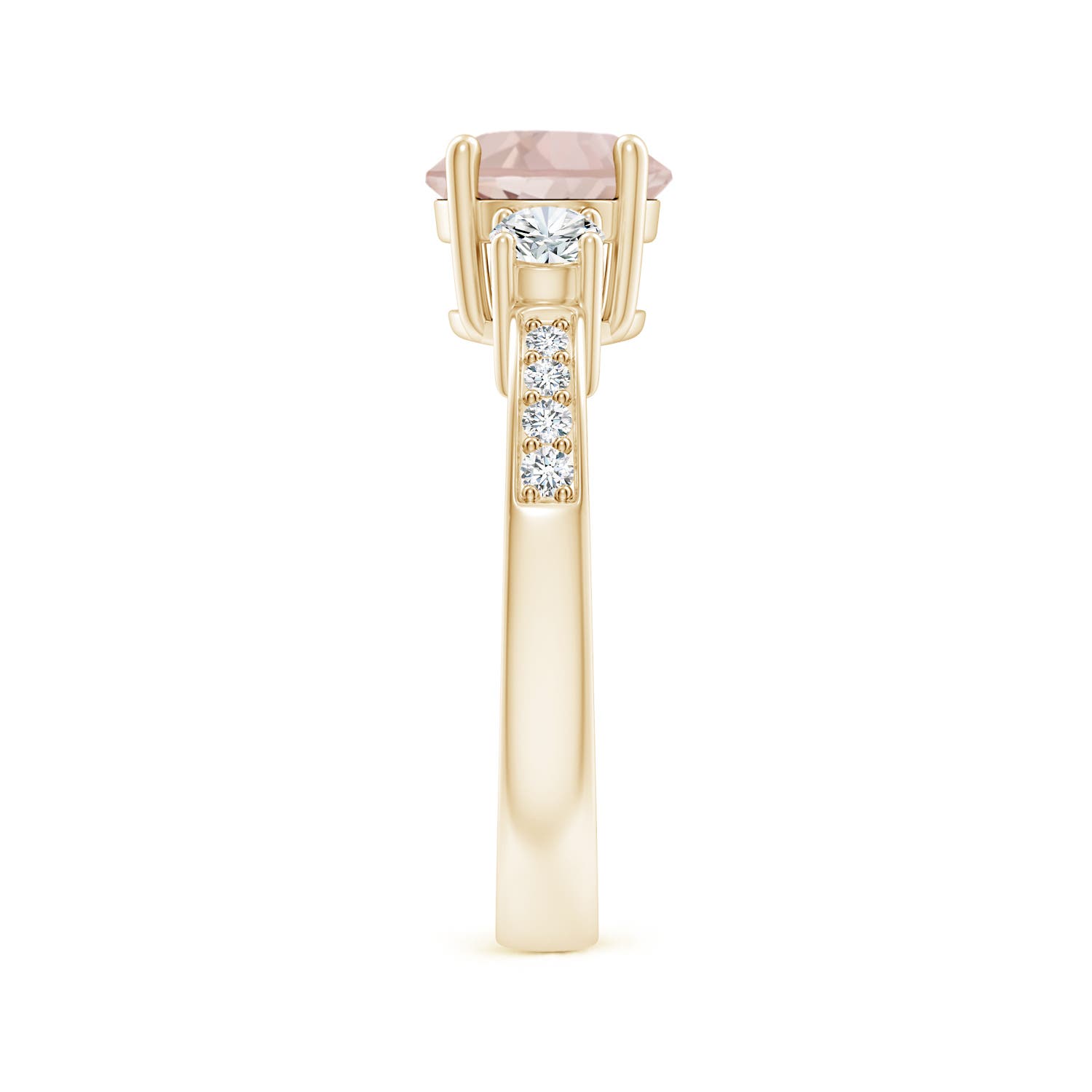 A - Morganite / 1.54 CT / 14 KT Yellow Gold