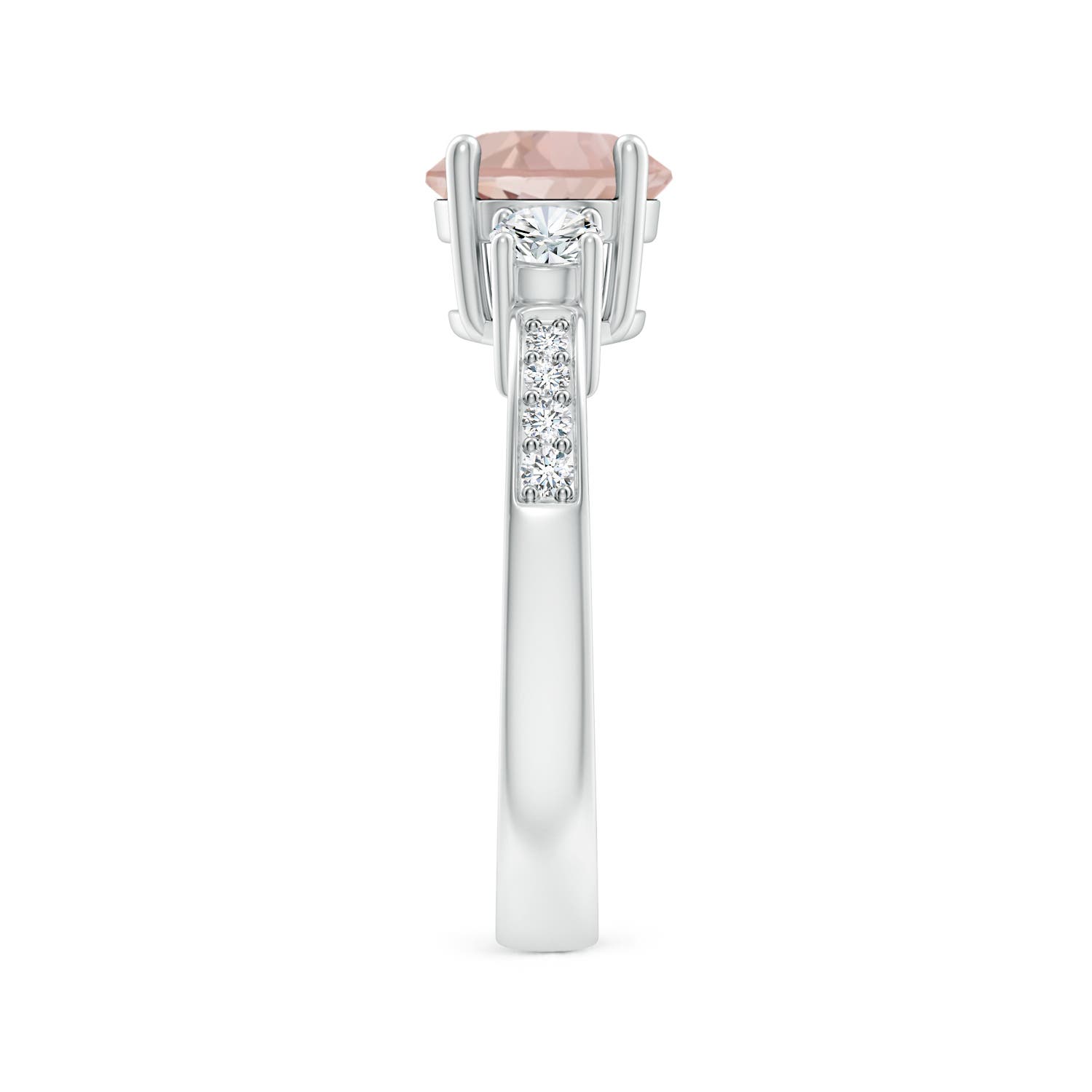 AA - Morganite / 1.54 CT / 14 KT White Gold