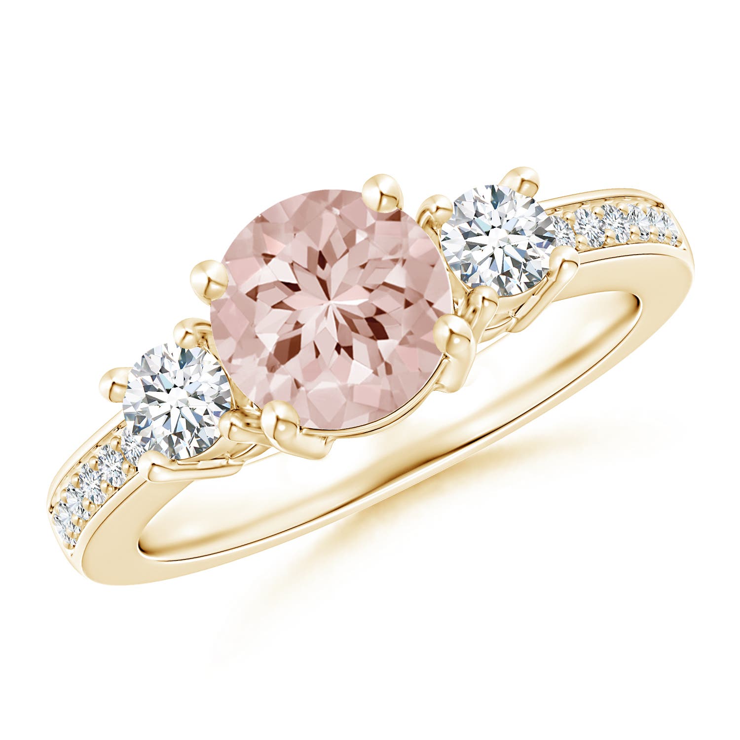 AA - Morganite / 1.54 CT / 14 KT Yellow Gold