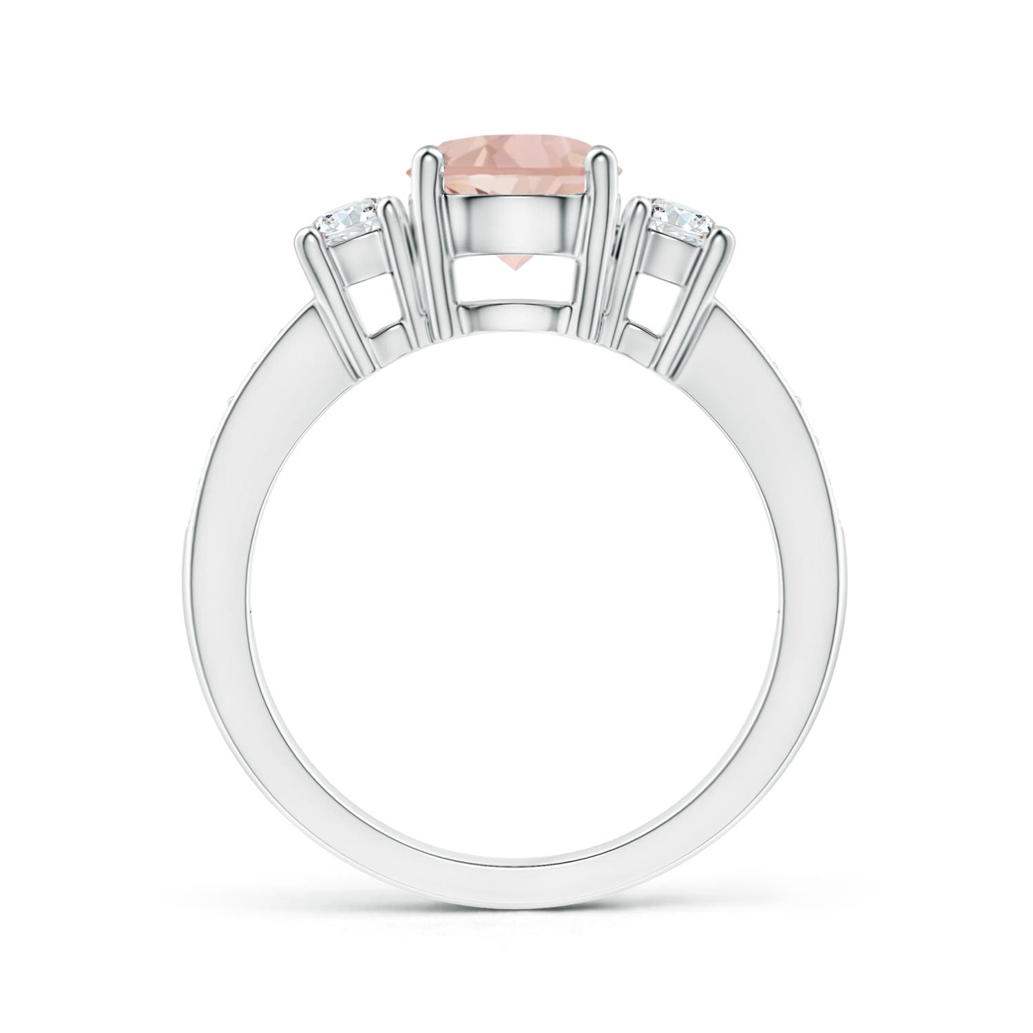 AAA - Morganite / 1.54 CT / 14 KT White Gold