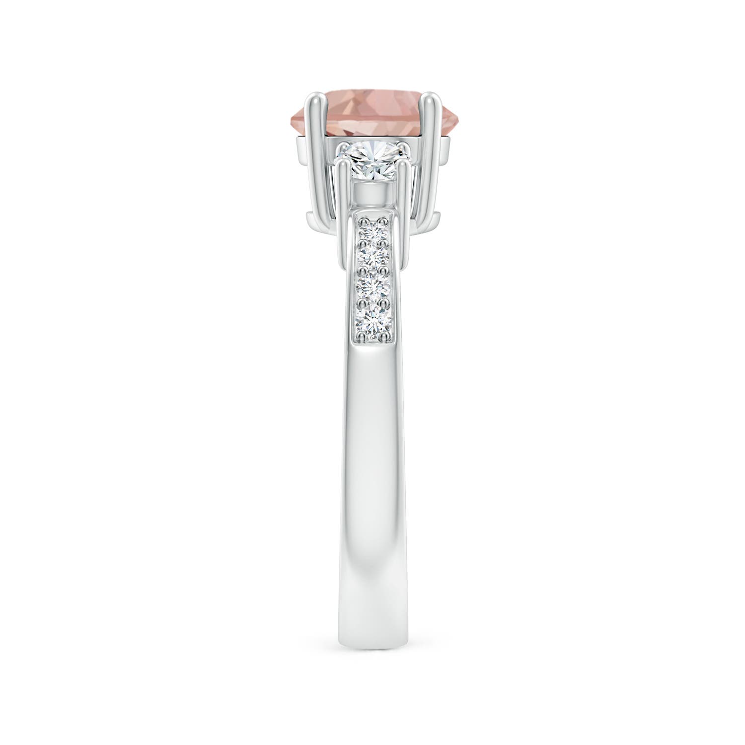 AAA - Morganite / 1.54 CT / 14 KT White Gold