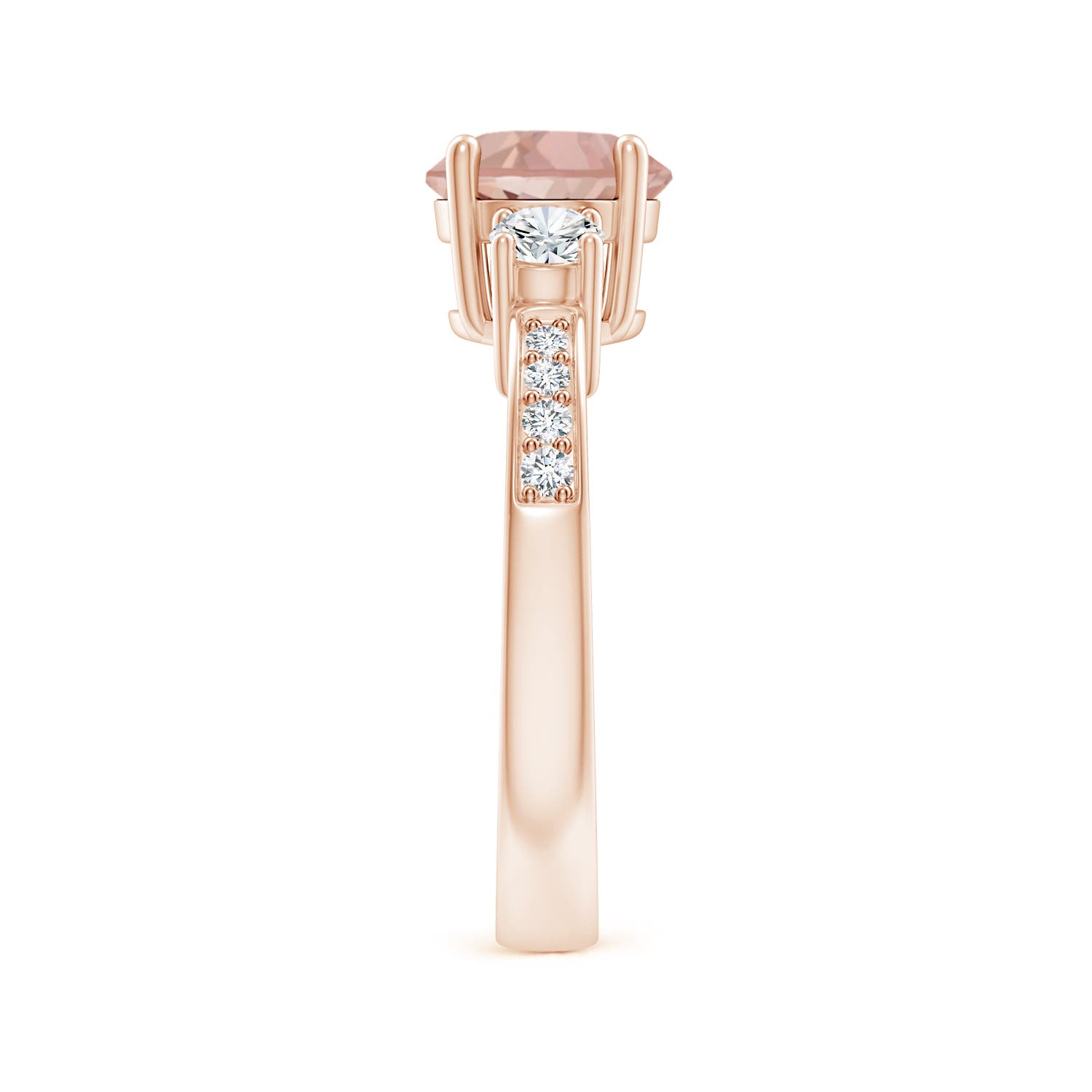 AAAA - Morganite / 1.54 CT / 14 KT Rose Gold