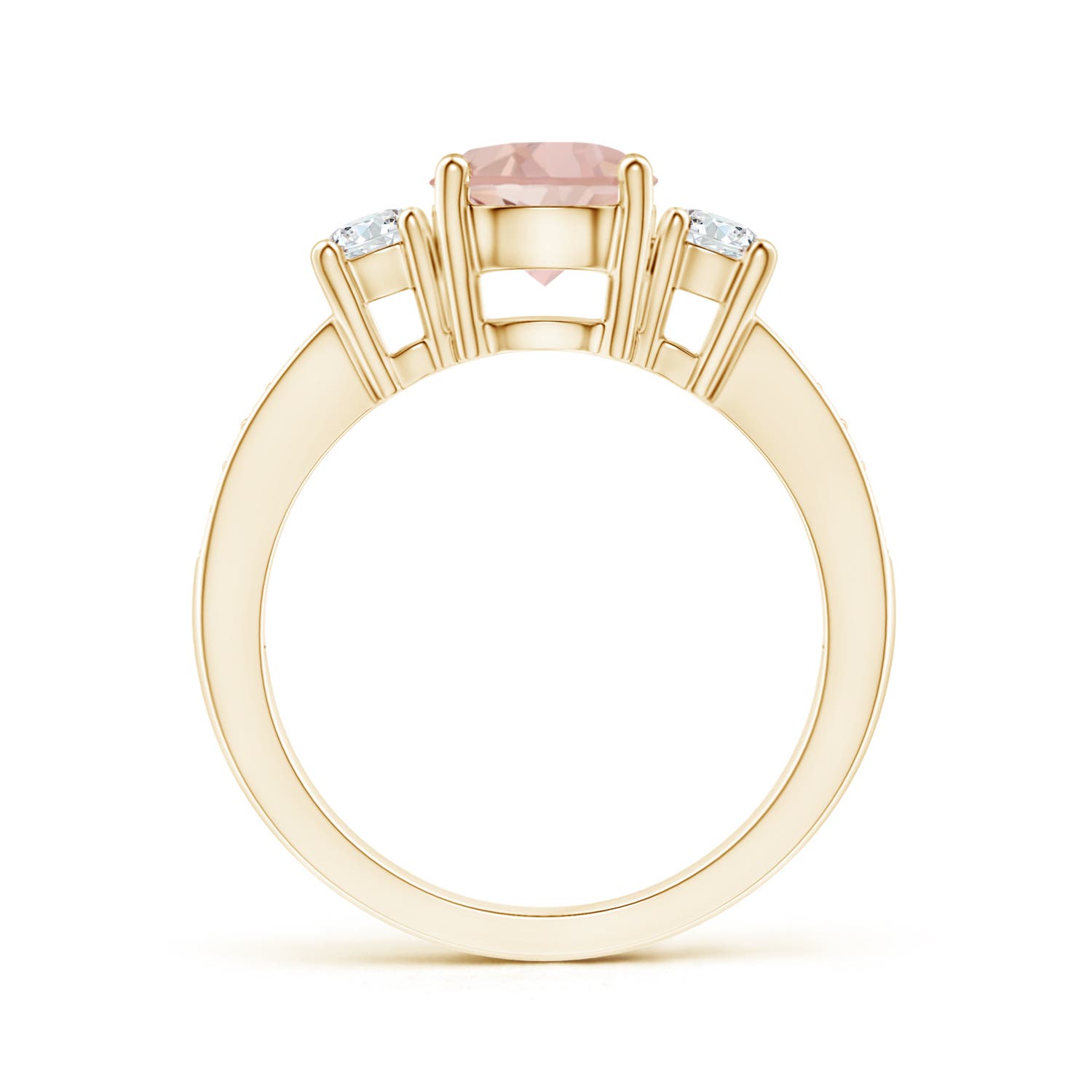 AAAA - Morganite / 1.54 CT / 14 KT Yellow Gold