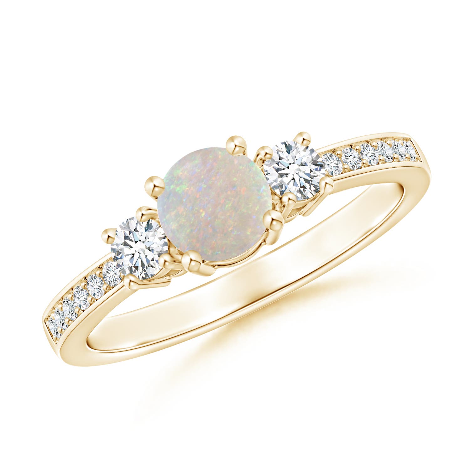 AA - Opal / 0.54 CT / 14 KT Yellow Gold