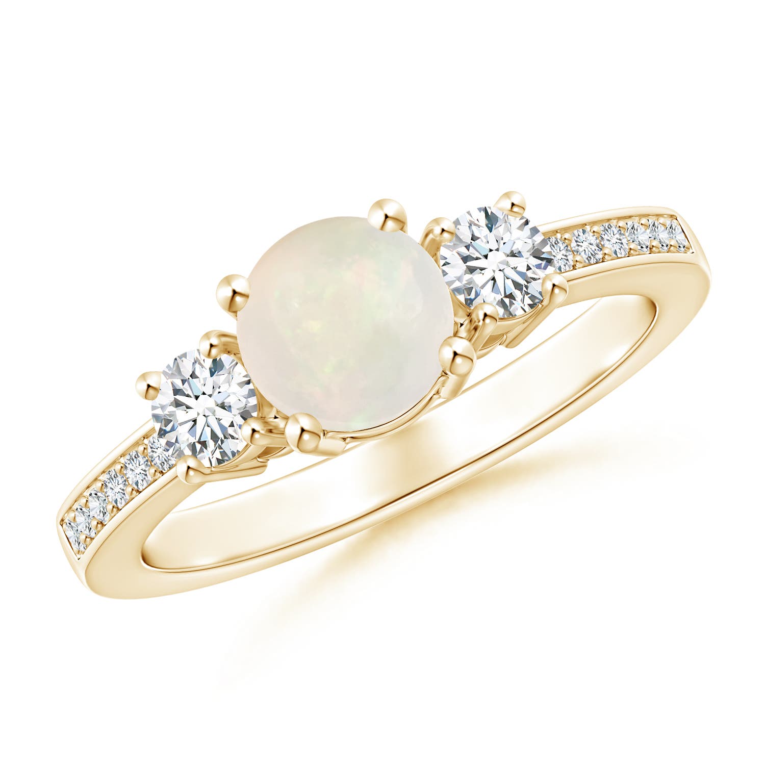 A - Opal / 0.81 CT / 14 KT Yellow Gold