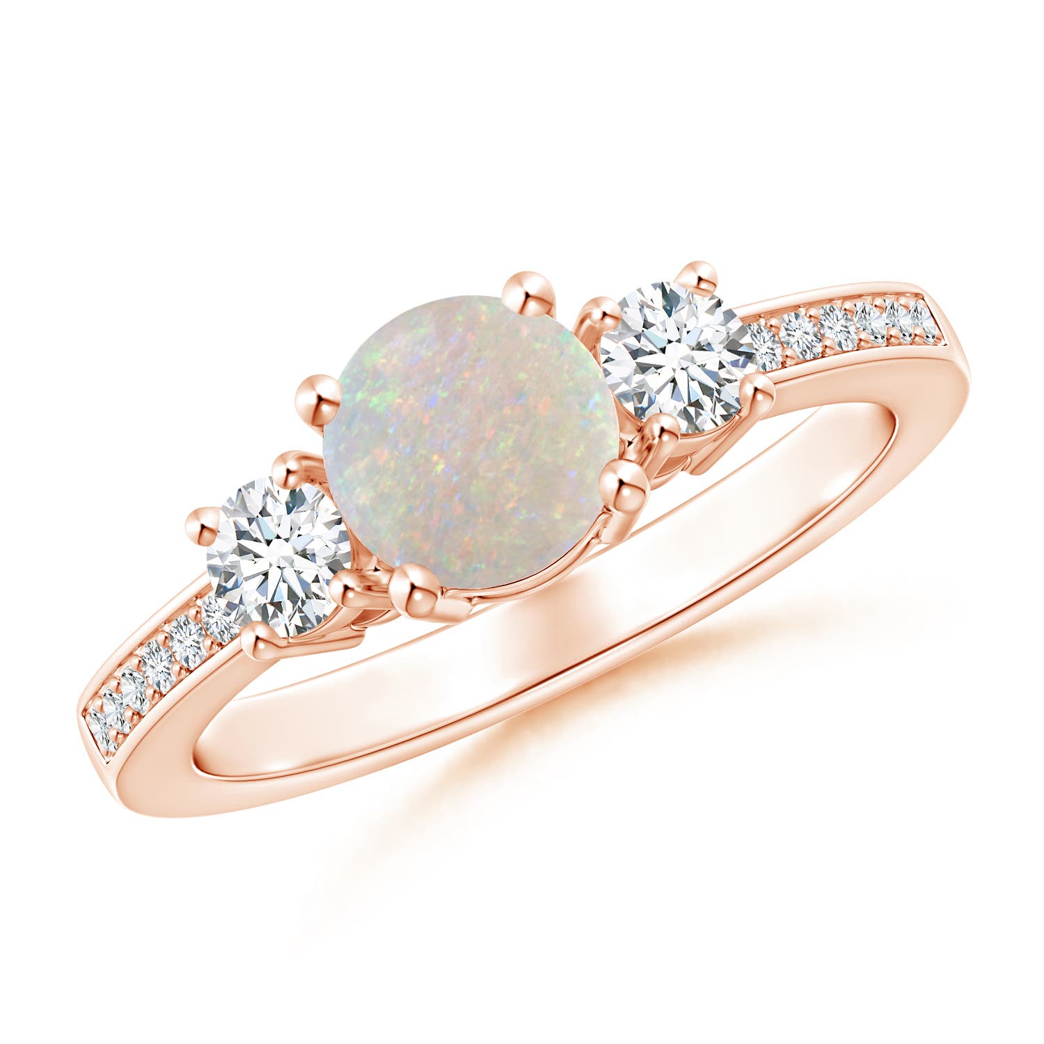 AA - Opal / 0.81 CT / 14 KT Rose Gold