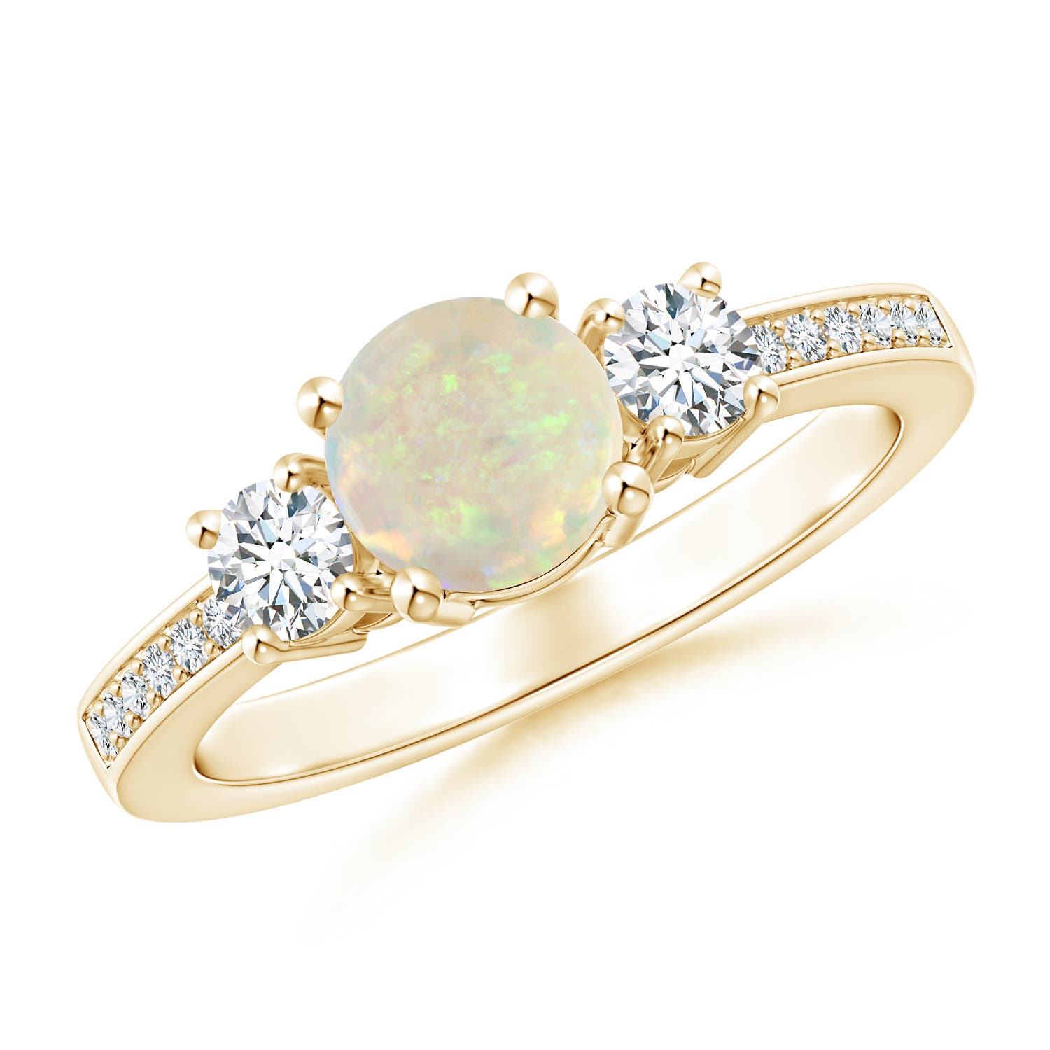 AAA - Opal / 0.81 CT / 14 KT Yellow Gold