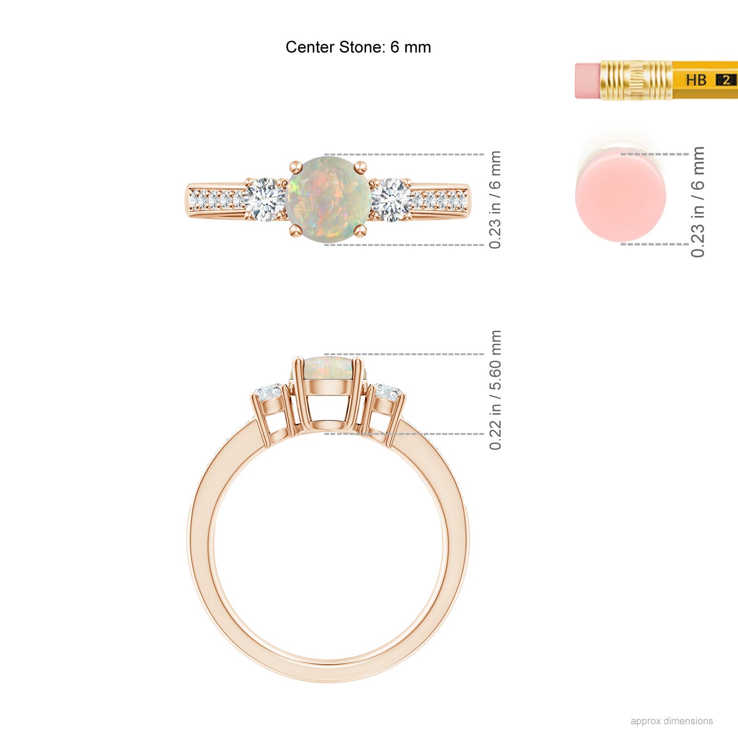 AAAA - Opal / 0.81 CT / 14 KT Rose Gold