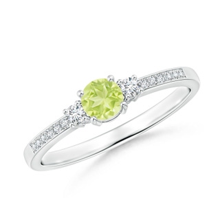 Round A Peridot